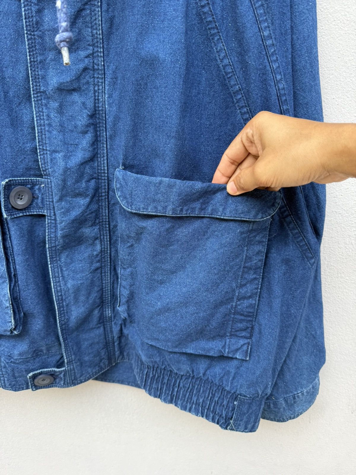 Indigo Vintage 90s Japanese Brand Indigo Blue Jacket Size US XL / EU 56 / 4 - 3 Thumbnail
