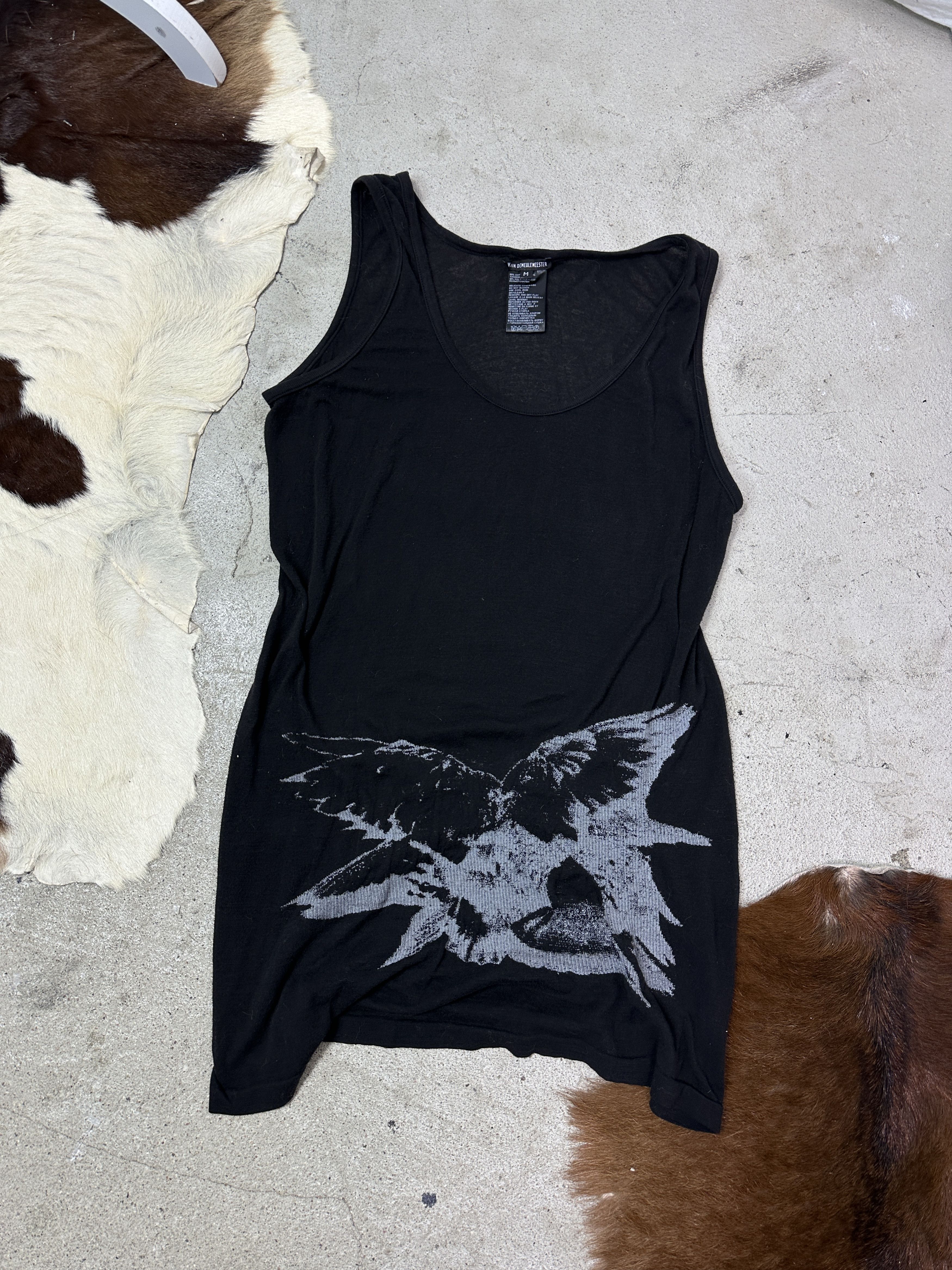 Vintage Vintage Ann Demeulemeester Embroidered Birds 2010s Top Y2K Size M / US 6-8 / IT 42-44 - 2 Thumbnail