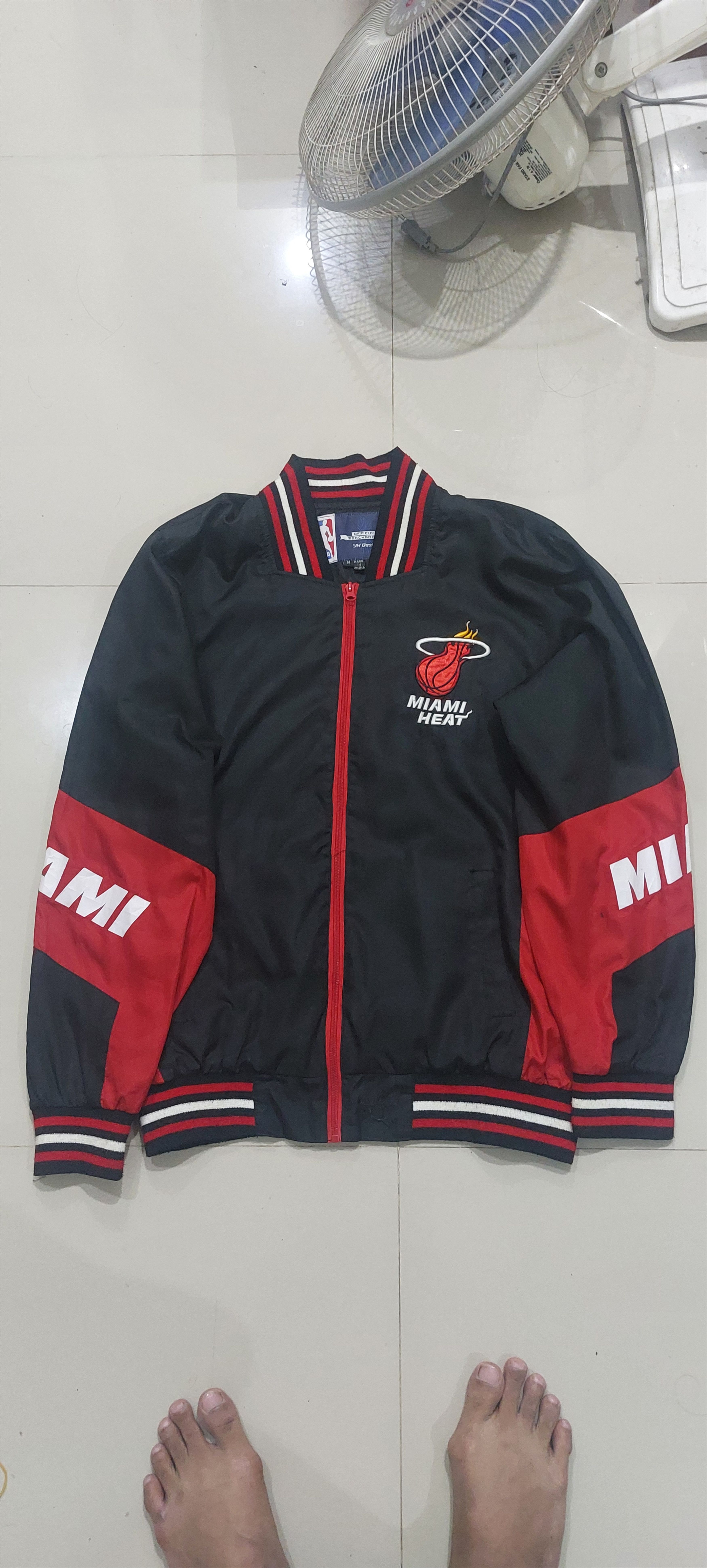 image of Jeff Hamilton Lakers Jacket in Black Red, Men's (Size Medium)
