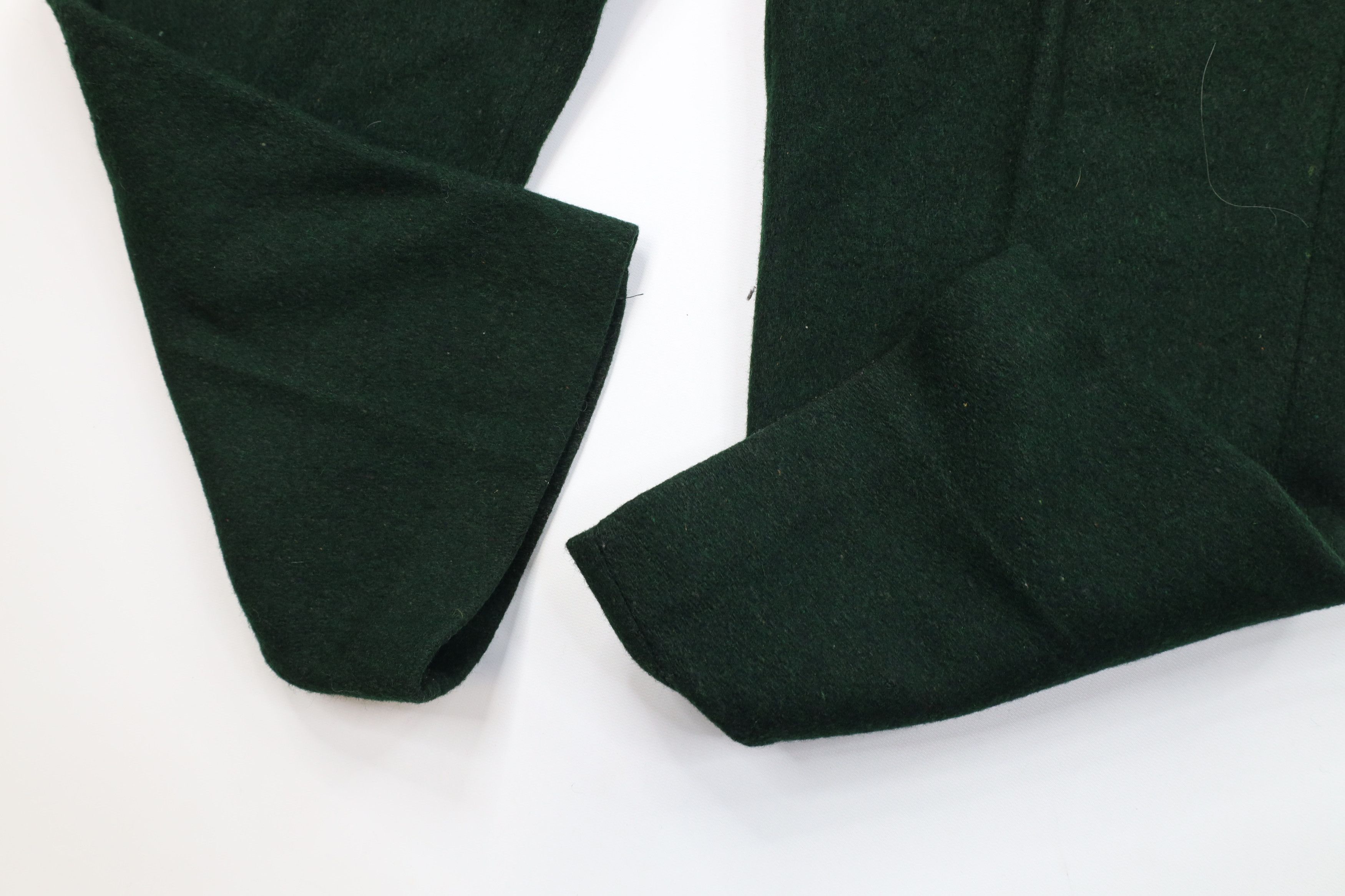 Vintage Vintage 90s Streetwear Heavy Wool Wide Leg Pants Green USA Size US 34 / EU 50 - 7 Thumbnail