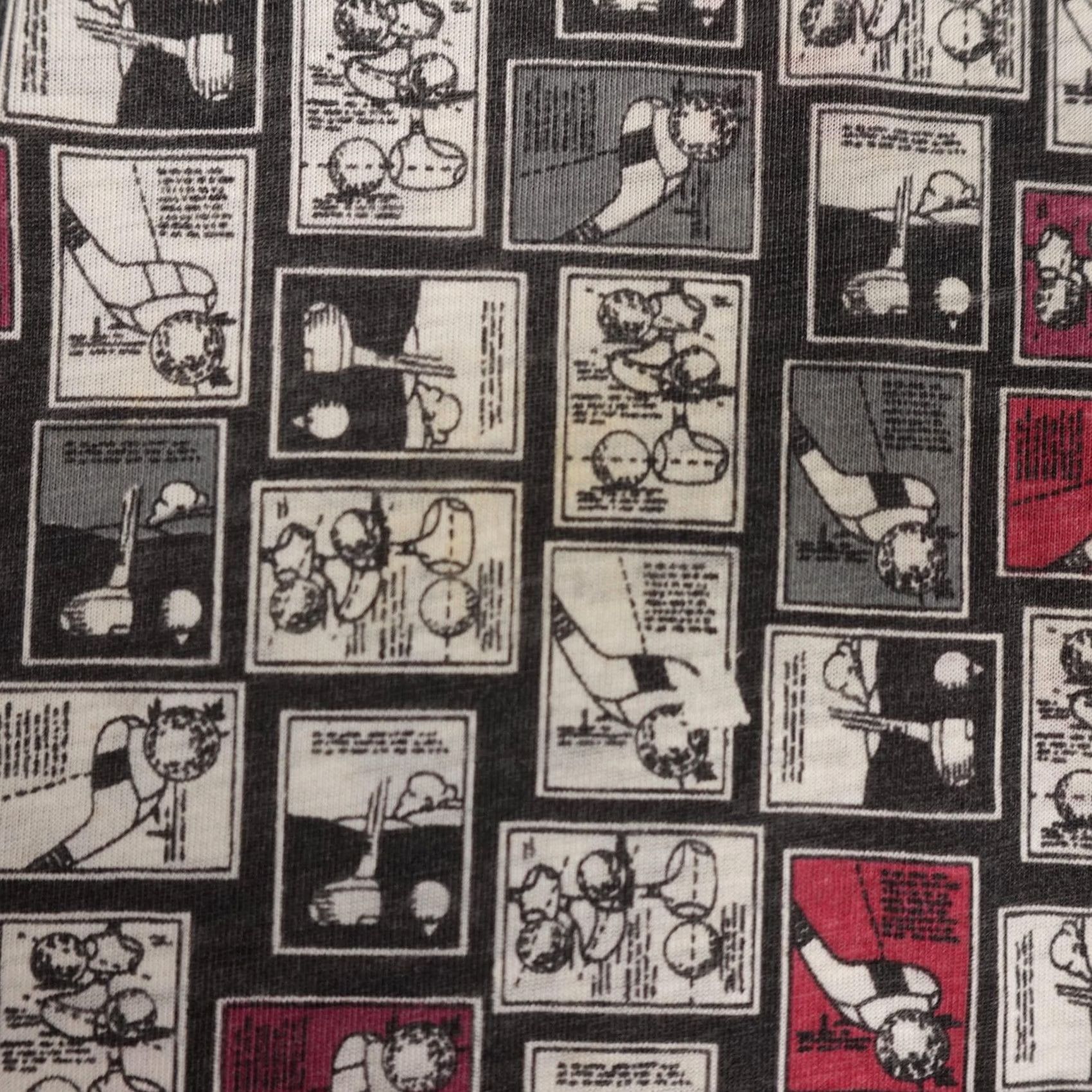 Jantzen VINTAGE Jantzen Polo Shirt Mens XL Black Gray Golf Comic Strip All over Print Size US XL / EU 56 / 4 - 7 Thumbnail