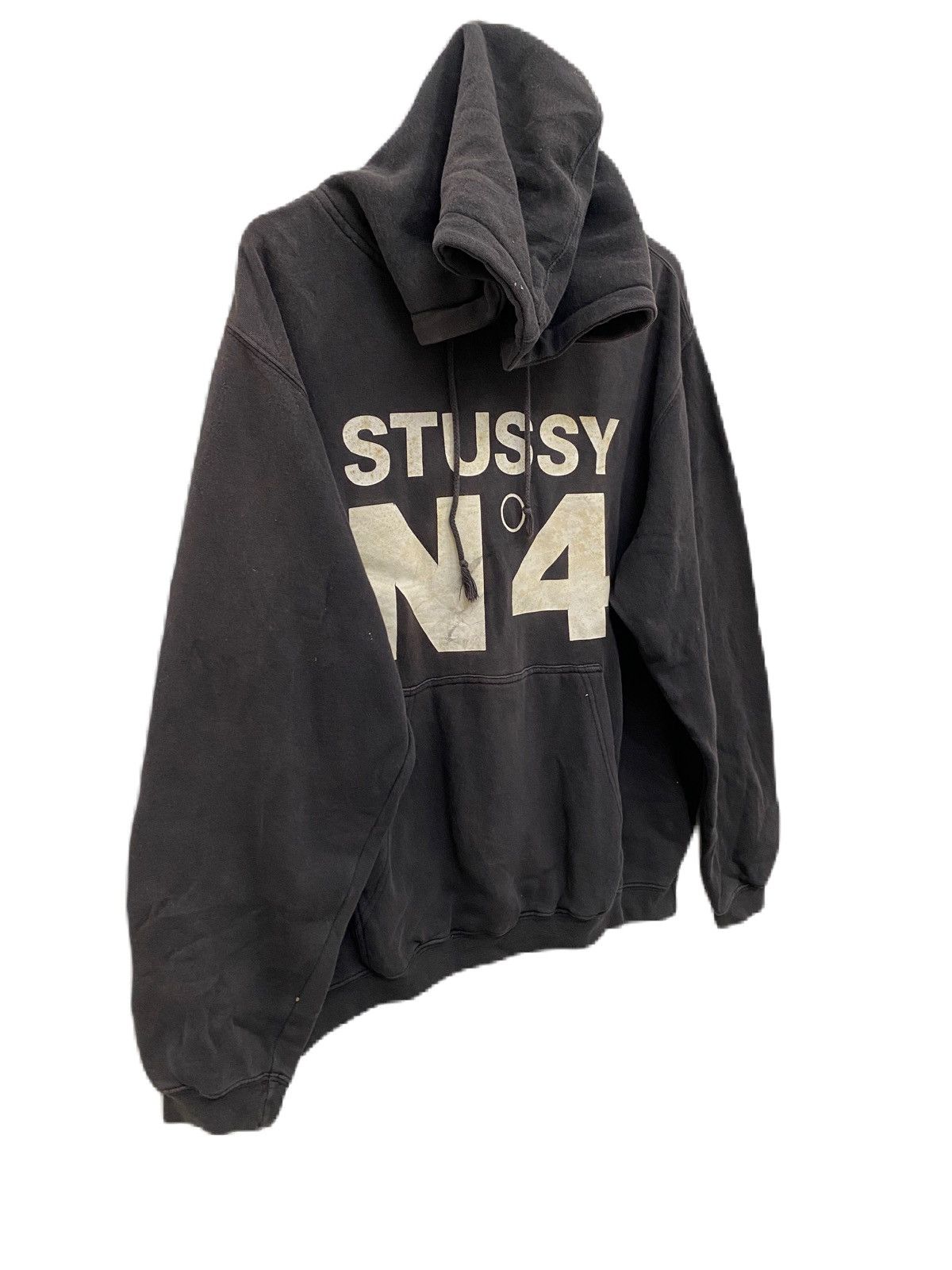 Stussy STUSSY NO. 4 HOODIES THRASHED SUN DEFECT RARE Size US M / EU 48-50 / 2 - 2 Thumbnail