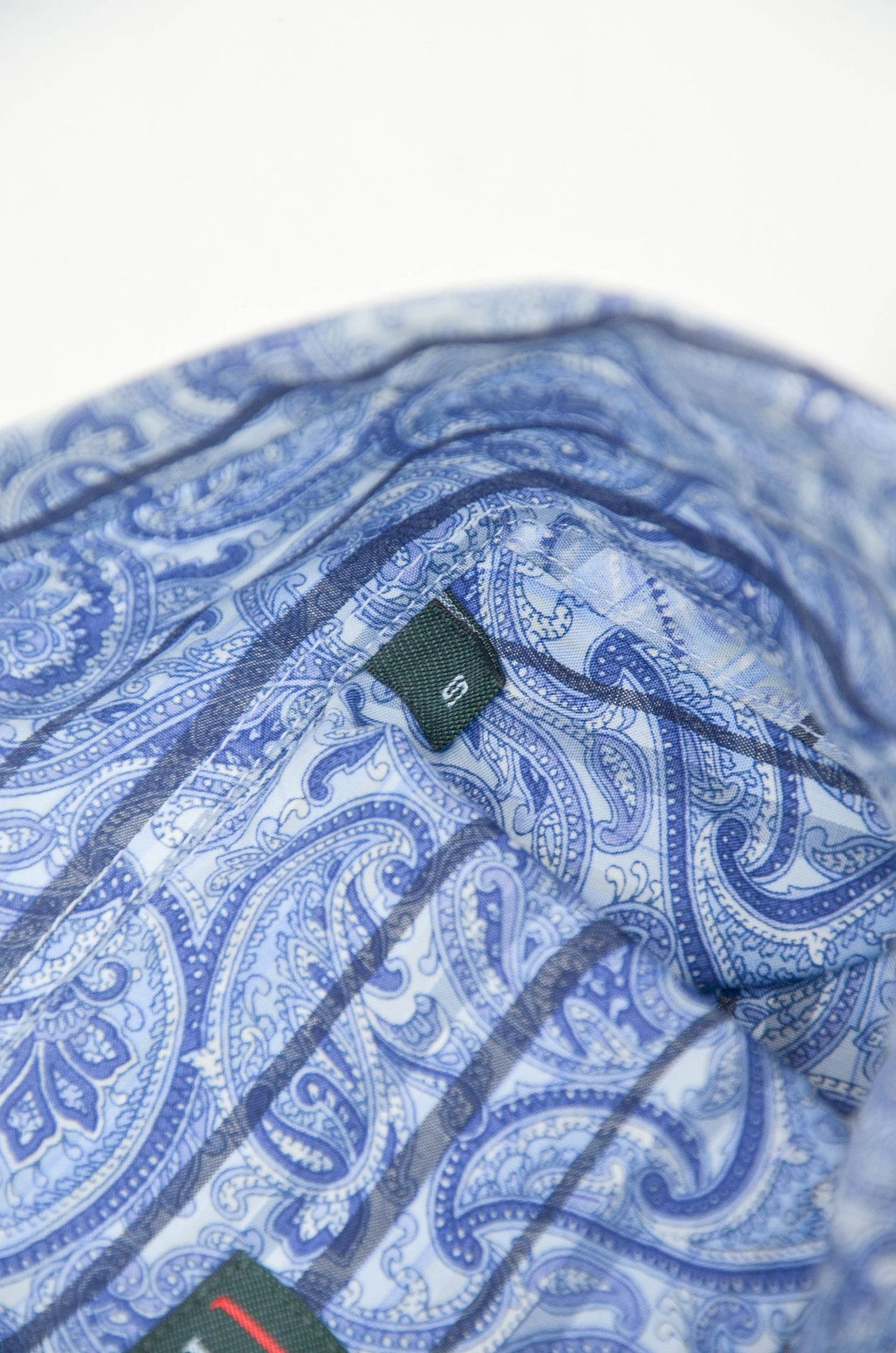 Canali Canali Italian Sportswear Blue Abstract Pattern Shirt S-M Size US S / EU 44-46 / 1 - 8 Thumbnail