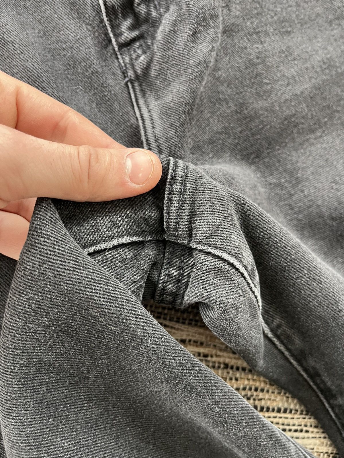 Tommy Hilfiger Vintage Tommy Hilfiger Black Grey Straight Denim Jeans Y2K Size US 34 / EU 50 - 9 Thumbnail