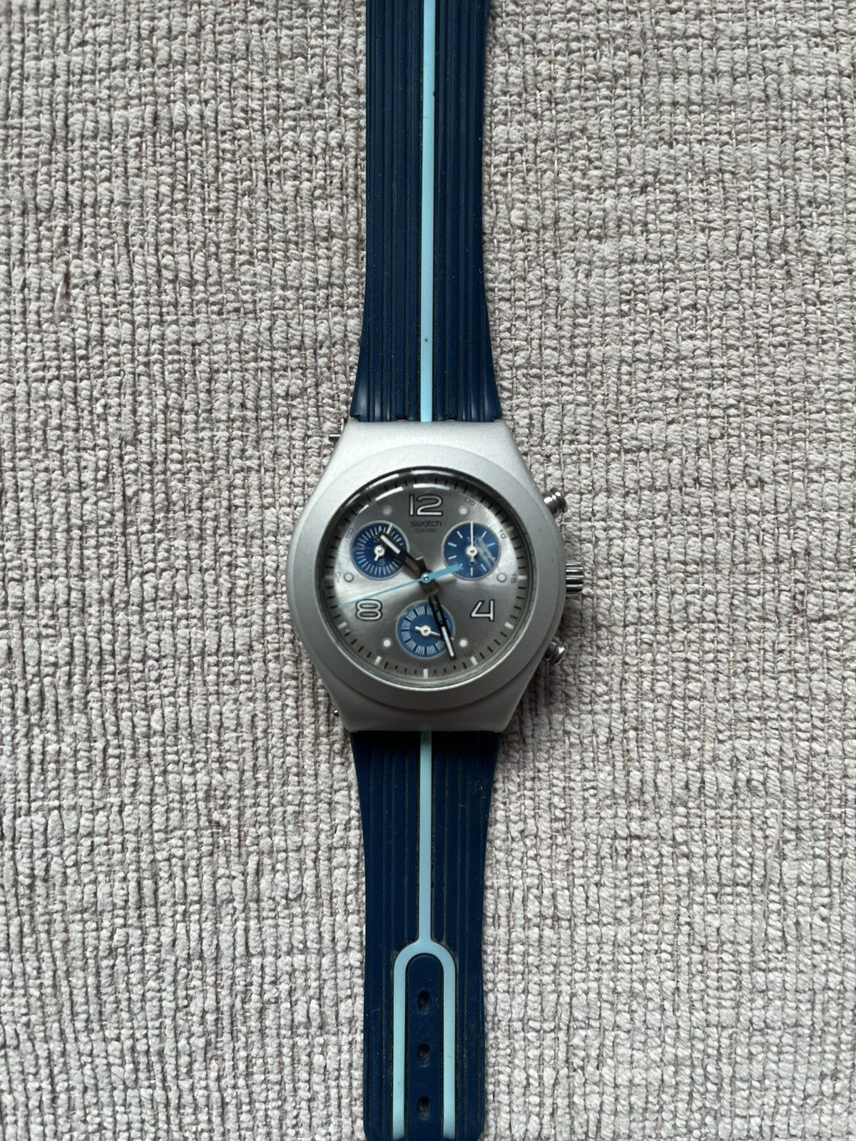 Swatch VNTG 2004 Swatch Irony Midi Chrono YMS1009 Bluish Size ONE SIZE - 1 Thumbnail
