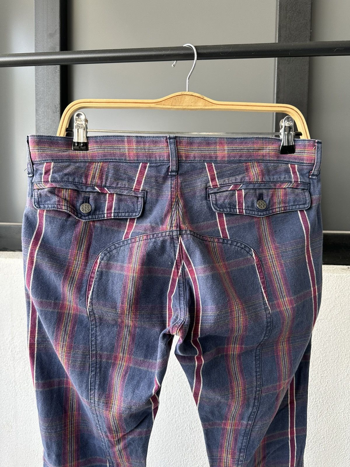 Hysteric Glamour 00's Ozone Rock punk rockabilly plaid 5 pocket pant Size US 33 - 10 Thumbnail