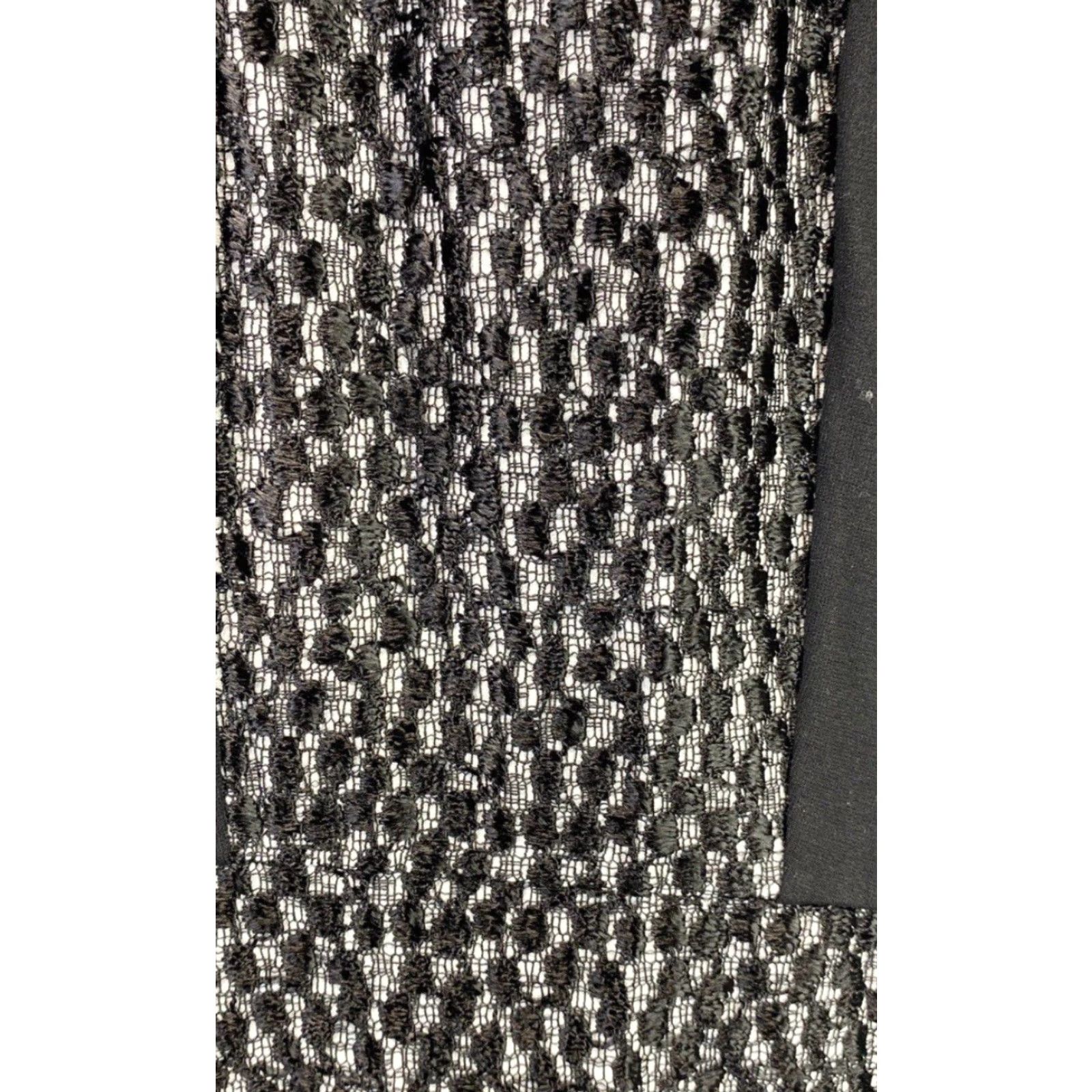 French Connection NEW NWT French Connection Dress Mini Short Sleeve Lace Black Size 6 Womens Regular Spring Casual Daywear Size M / US 6-8 / IT 42-44 - 3 Thumbnail