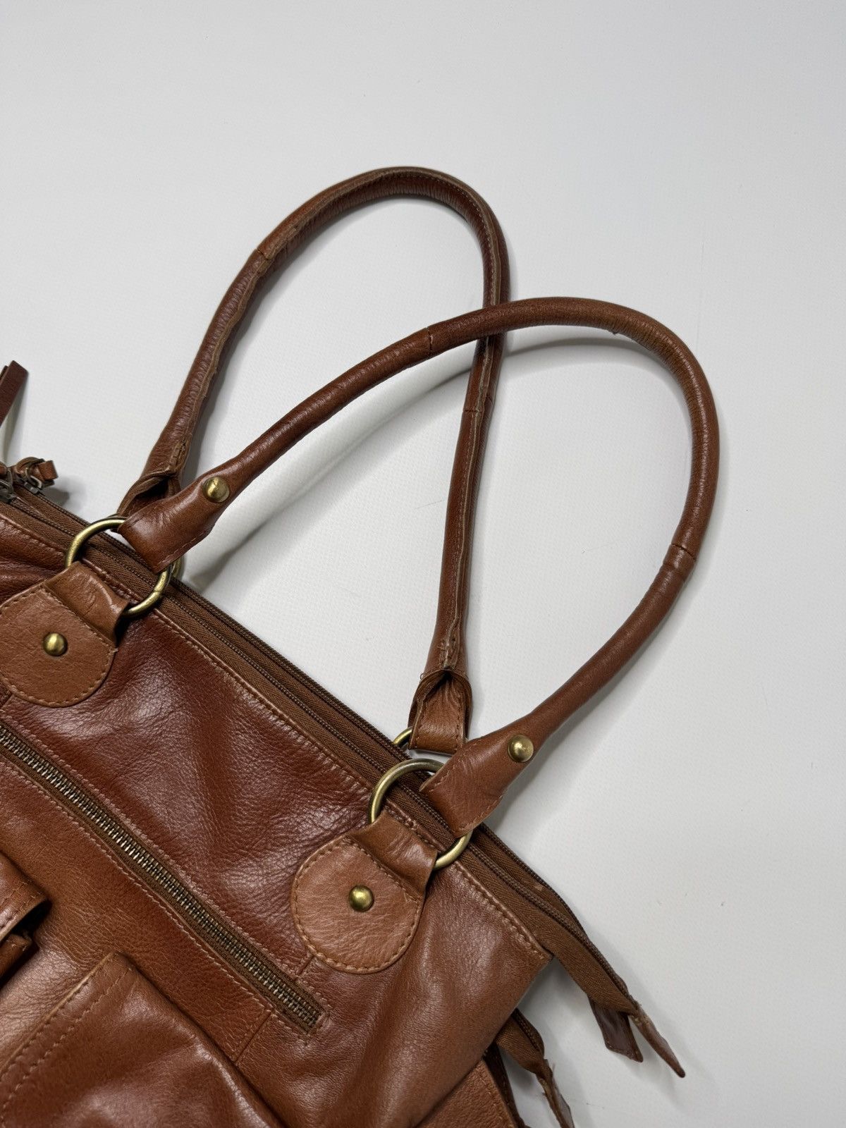 Vintage Vintage leather bag y2k avant garde swag classy retro 90s 00 Size ONE SIZE - 2 Thumbnail