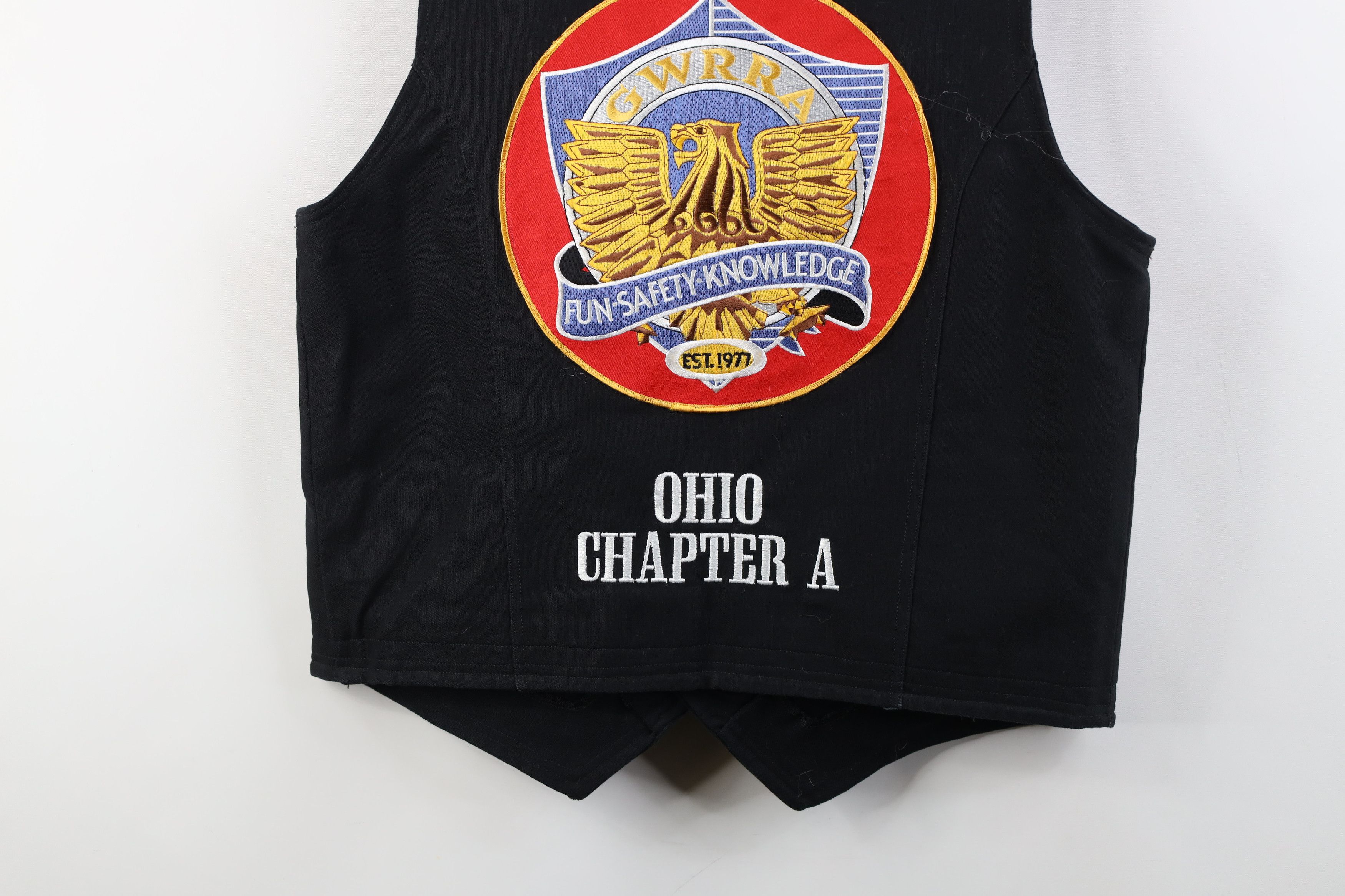 Vintage Vintage Wings GWRRA Button Motorcycle Vest Jacket Black Size US M / EU 48-50 / 2 - 16 Thumbnail