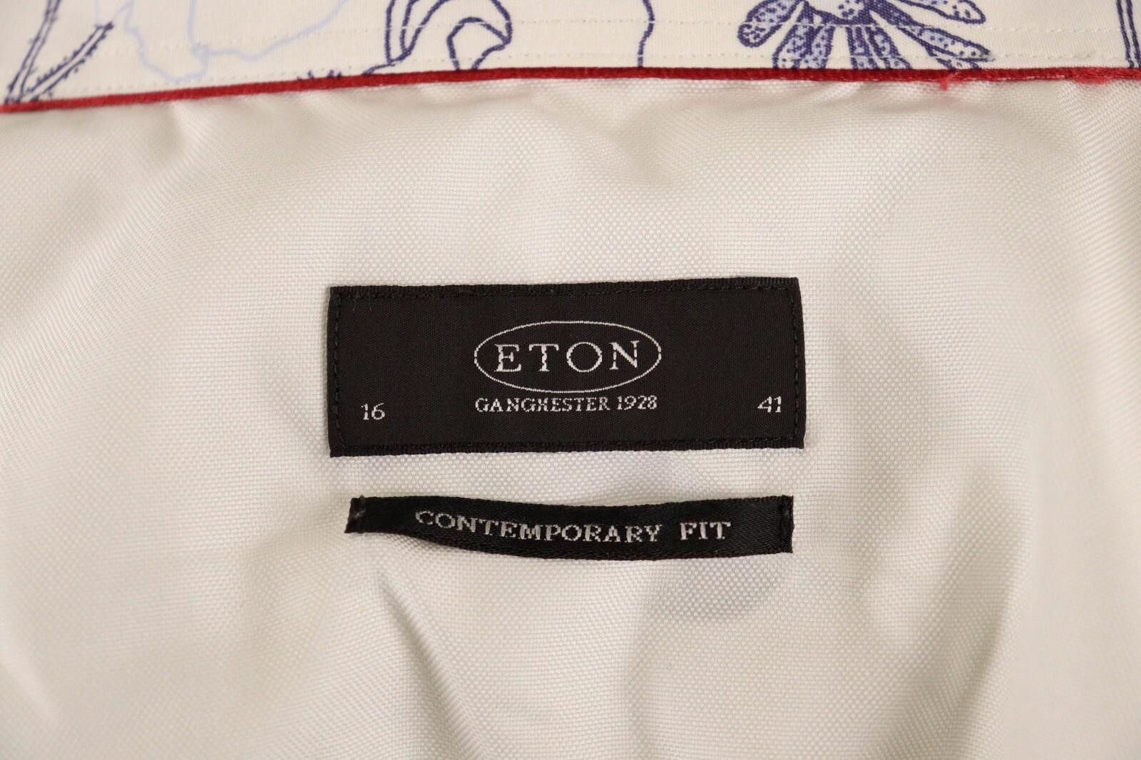 Eton Men Eton Contemporary Fit Ivory Shirt Size 41 / 16 Size US M / EU 48-50 / 2 - 9 Thumbnail