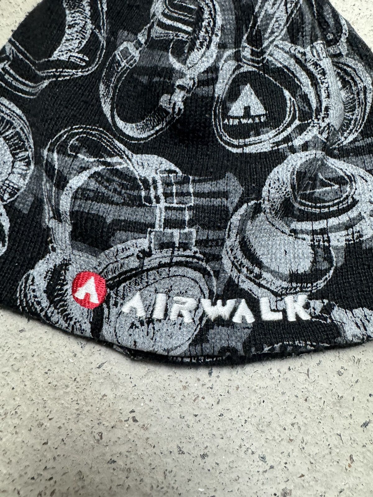 Airwalk × Vintage Vintage Y2K Airwalk Monogram Sk8 Skater Beanie Japanese Hat Size ONE SIZE - 2 Thumbnail