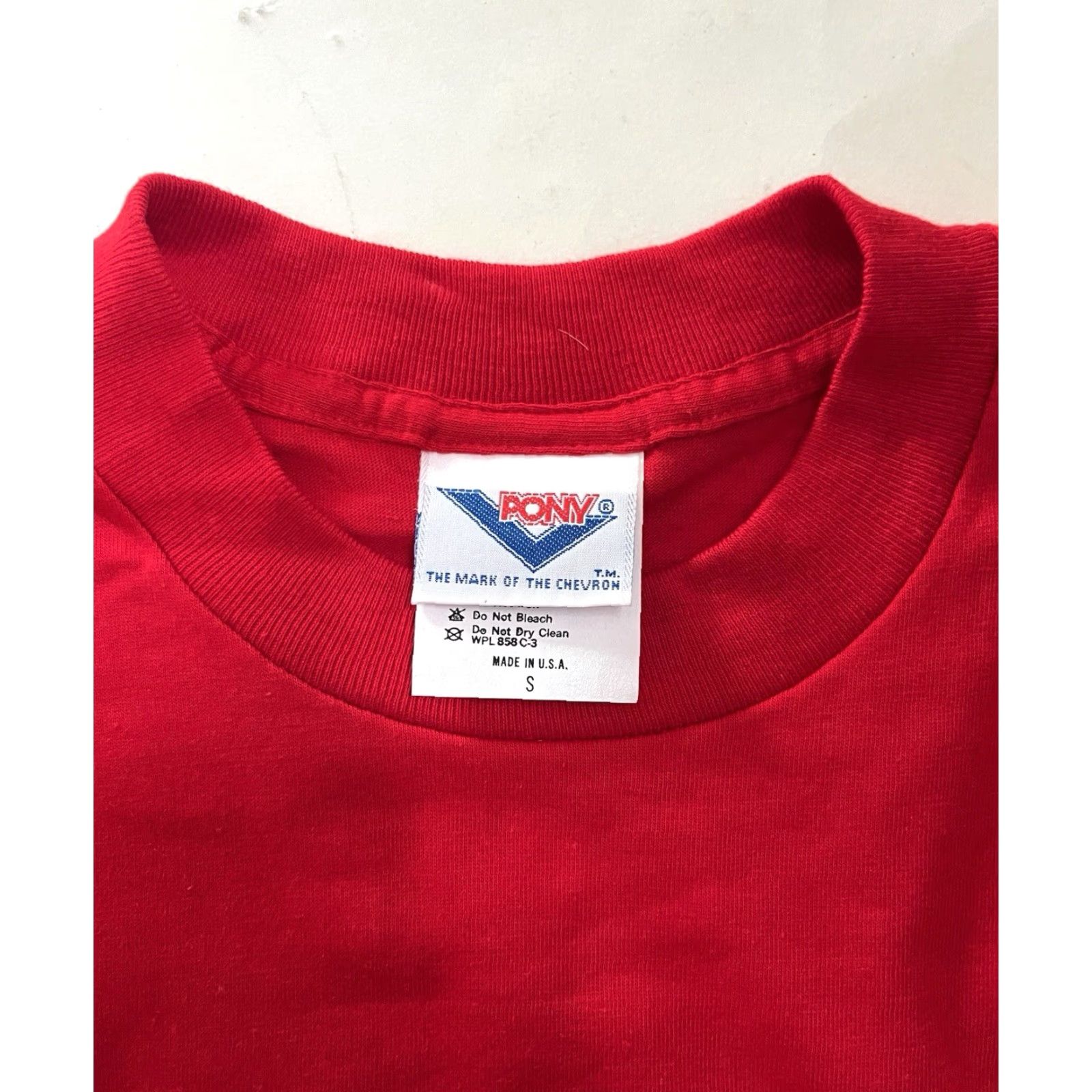 PONY VINTAGE PONY T-SHIRT Mens Small Deadstock NWT 90s Made in USA Red Graphic Crew Neck Size US S / EU 44-46 / 1 - 5 Thumbnail