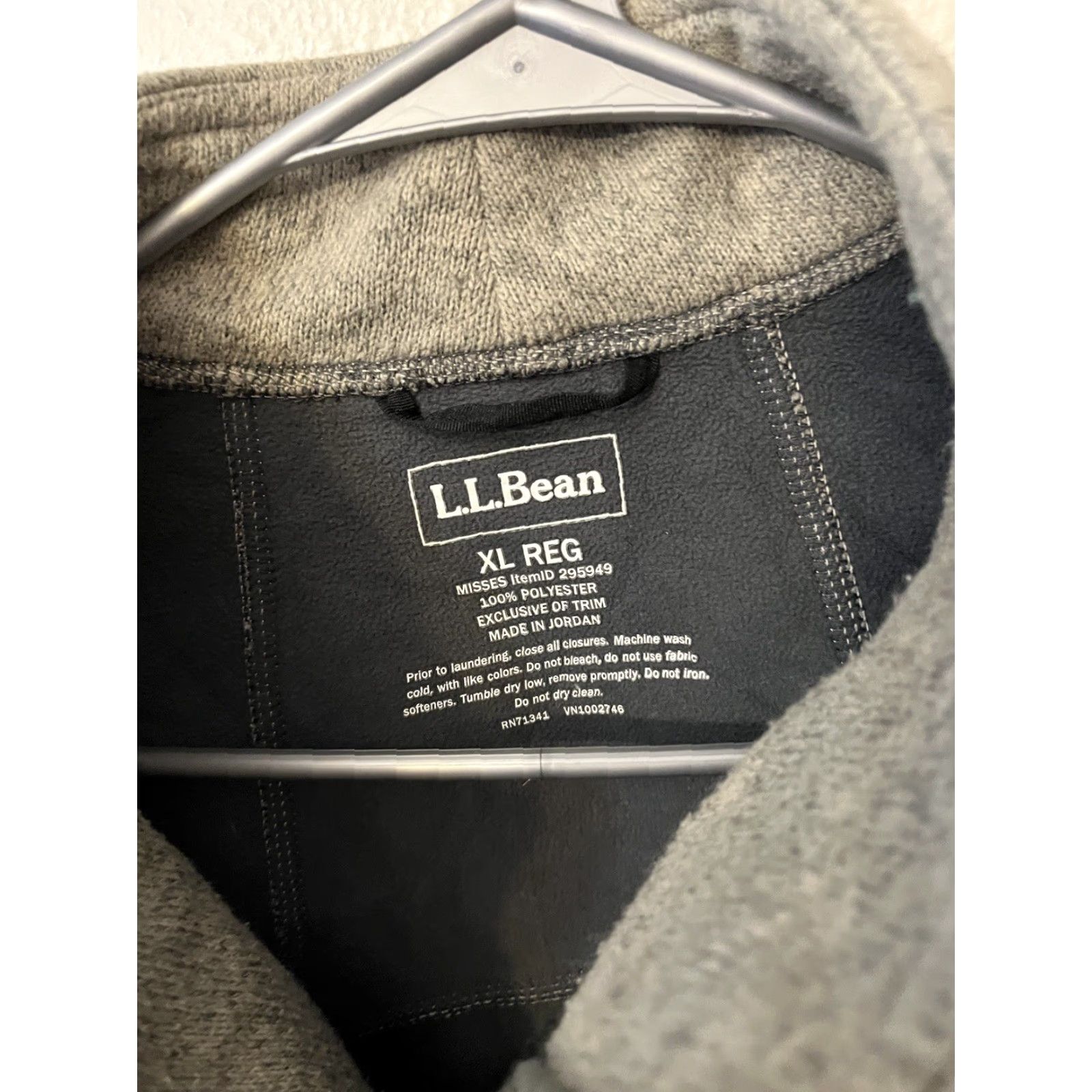 Vintage VINTAGE LL Bean Full Zip Fleece Windproof Sweater Heather Gray Women's XL Reg Jacket Size XL / US 12-14 / IT 48-50 - 3 Thumbnail