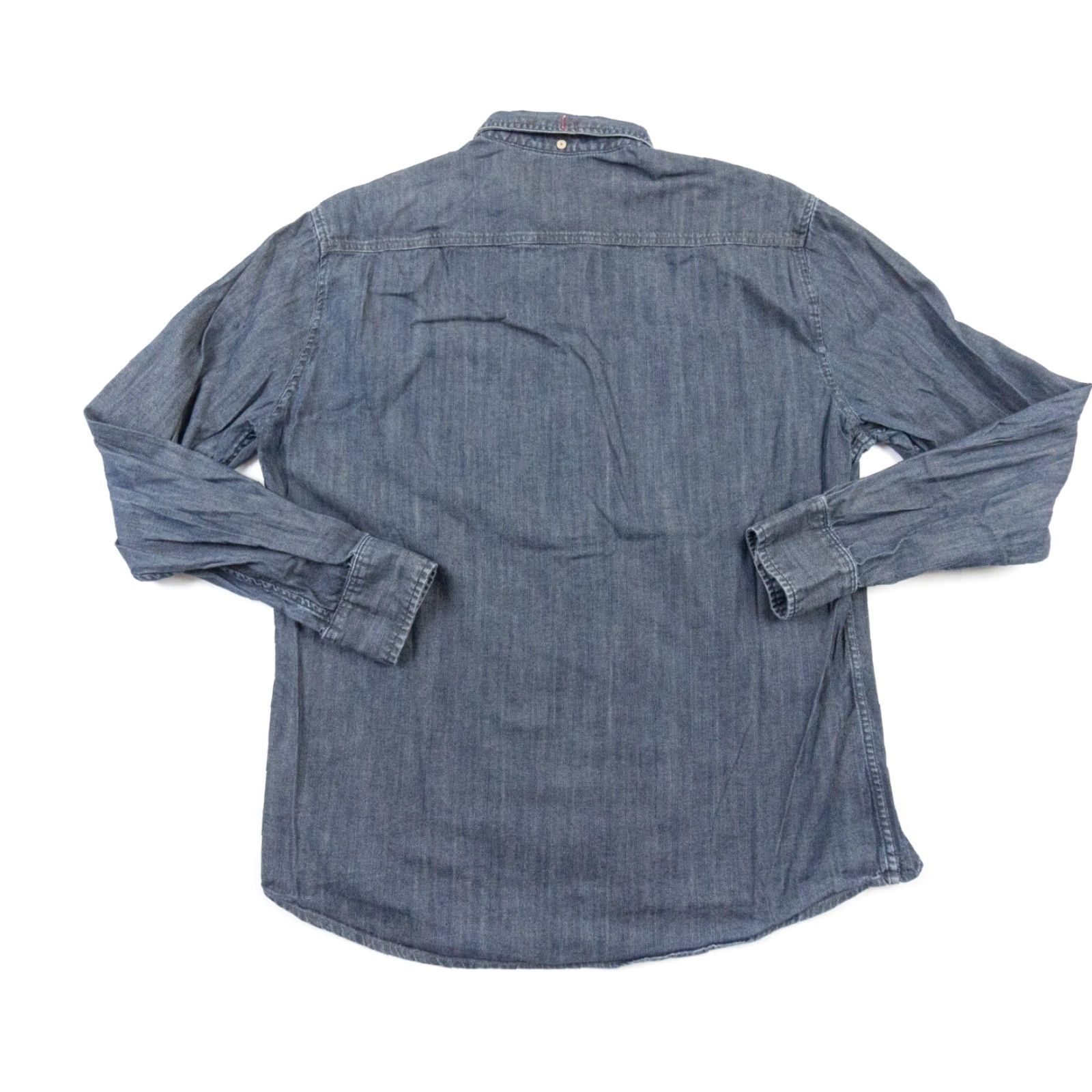 Pepe Jeans VINTAGE Pepe Jeans Men's Denim Shirt Adult XL Long Sleeve Blue Button Up Collared 90s Office Casual Size US XL / EU 56 / 4 - 7 Thumbnail