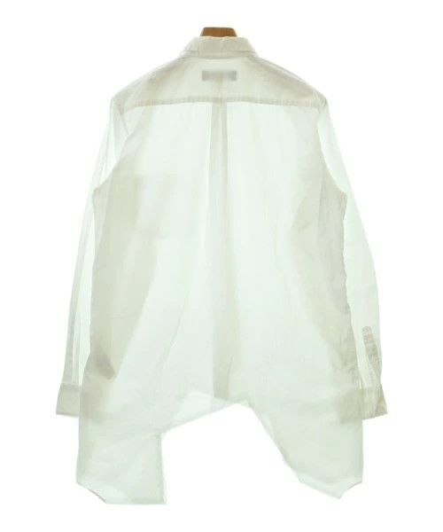 Comme des Garcons Black Shirt Casual Plain Uneven Hem Long Sleeve White Size US L / EU 52-54 / 3 - 2 Thumbnail