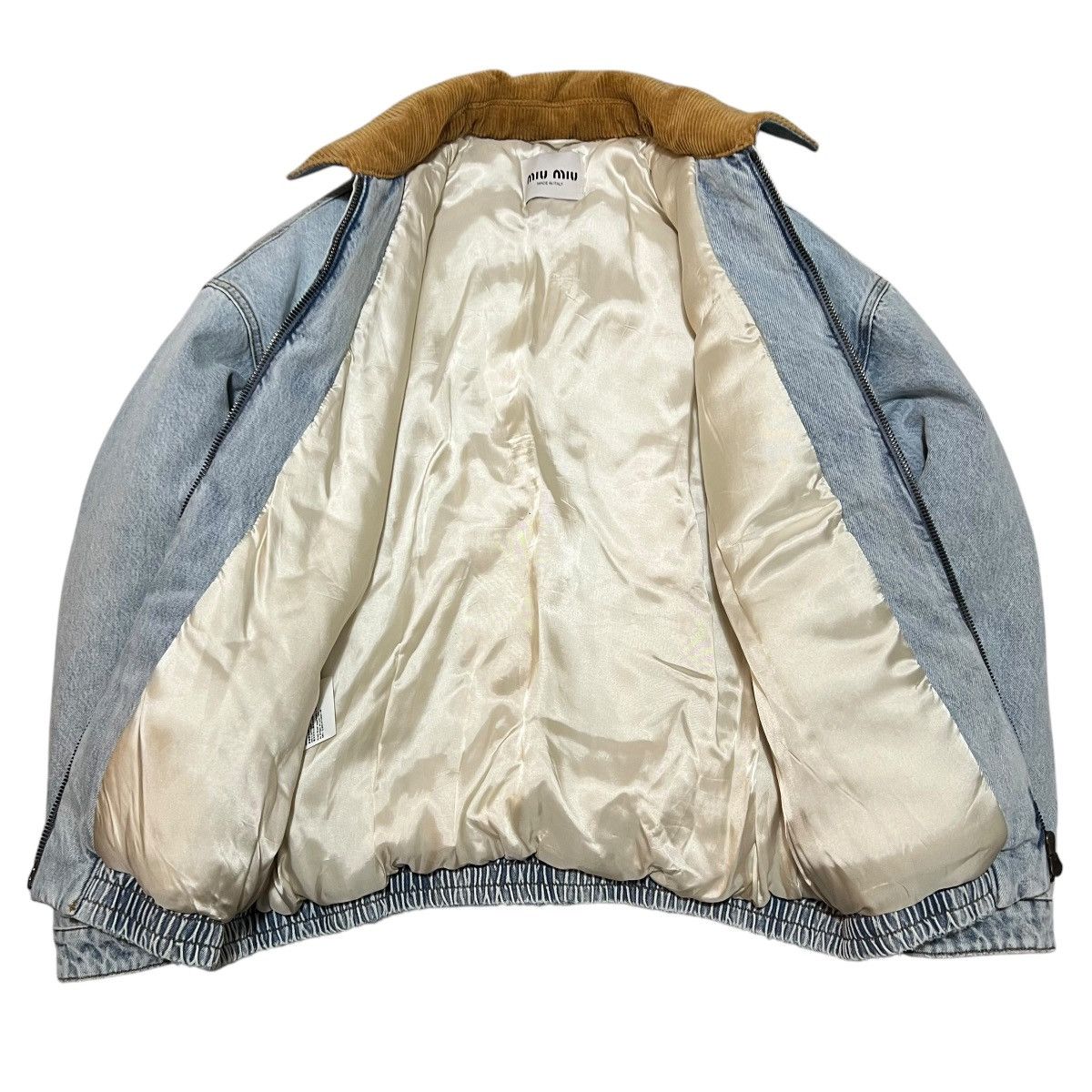 Miu Miu MIU MIU 2024FW Velvet Corduroy Collar Denim Jacket Size US M / EU 48-50 / 2 - 8 Thumbnail