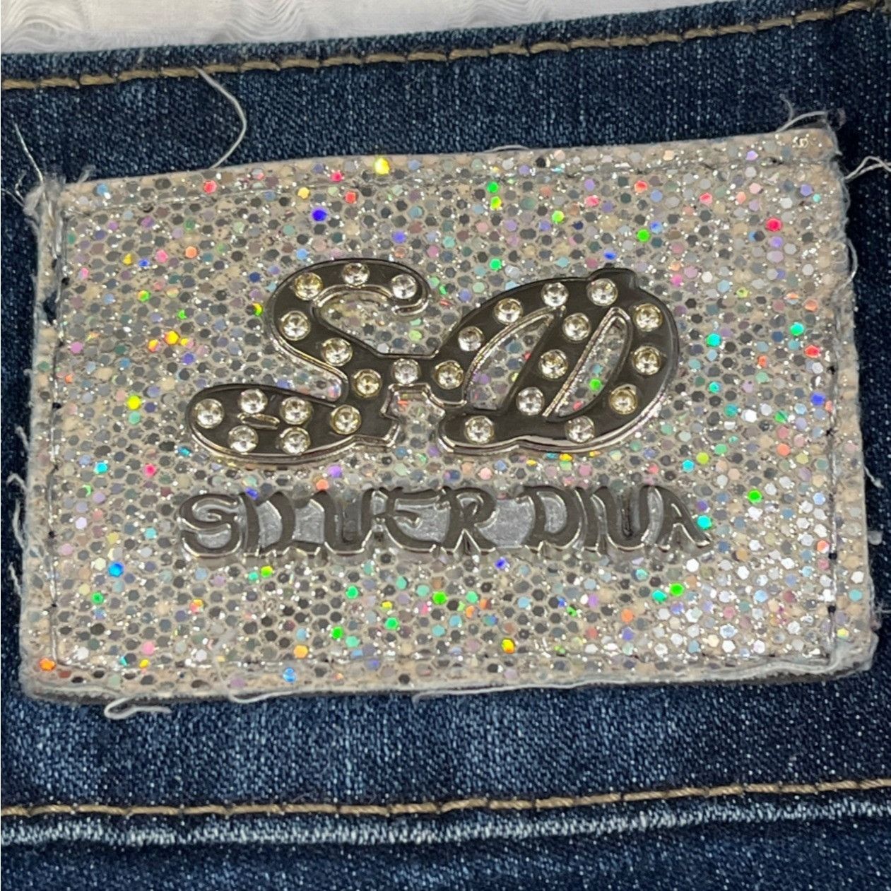 Other Silver Diva Women's Blue Pants/Skinny Jeans Size 7 SKU 5128 Size 28" / US 6 / IT 42 - 5 Thumbnail
