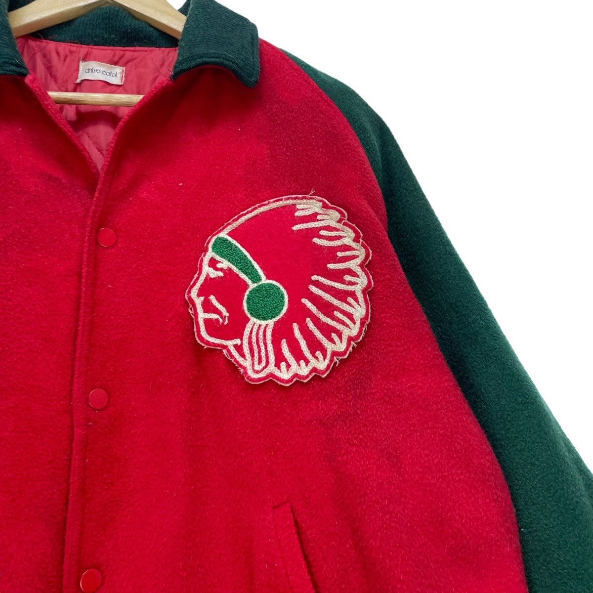NFL × Vintage Vintage Red Indian Anlye Catil Two Tone Jacket Size US M / EU 48-50 / 2 - 3 Thumbnail