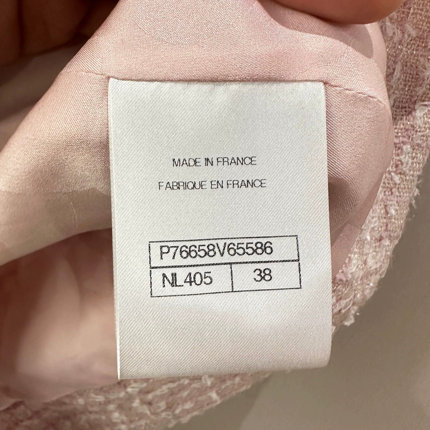 Chanel Chanel may801 24p Pink Tweed Short-Sleeve Jacket Women's 38 Size S / US 4 / IT 40 - 4 Thumbnail