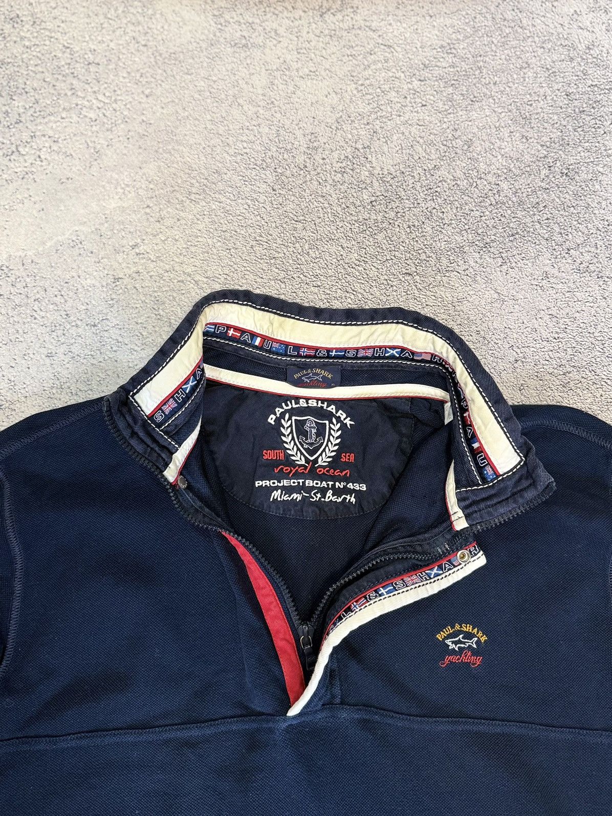 Paul & Shark Paul & Shark Yachting Half Zip Sweatshirt XL Vintage Jumper Size US XL / EU 56 / 4 - 8 Thumbnail