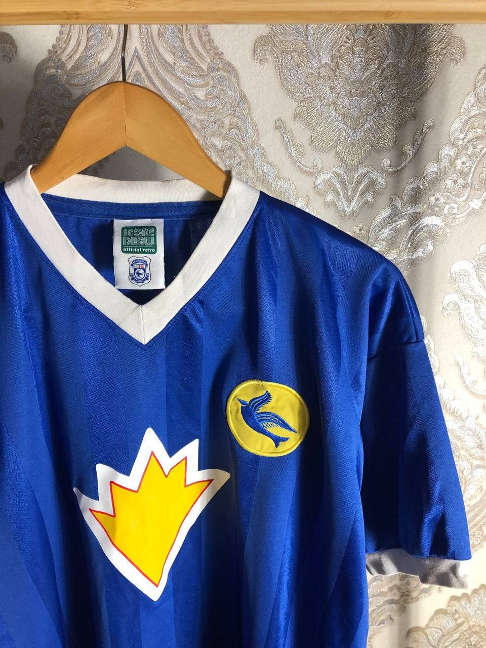 Vintage VERY RARE CARDIFF CITY ENGLAND SOCCER JERSEY Y2K RETRO 90s Size US XL / EU 56 / 4 - 2 Thumbnail