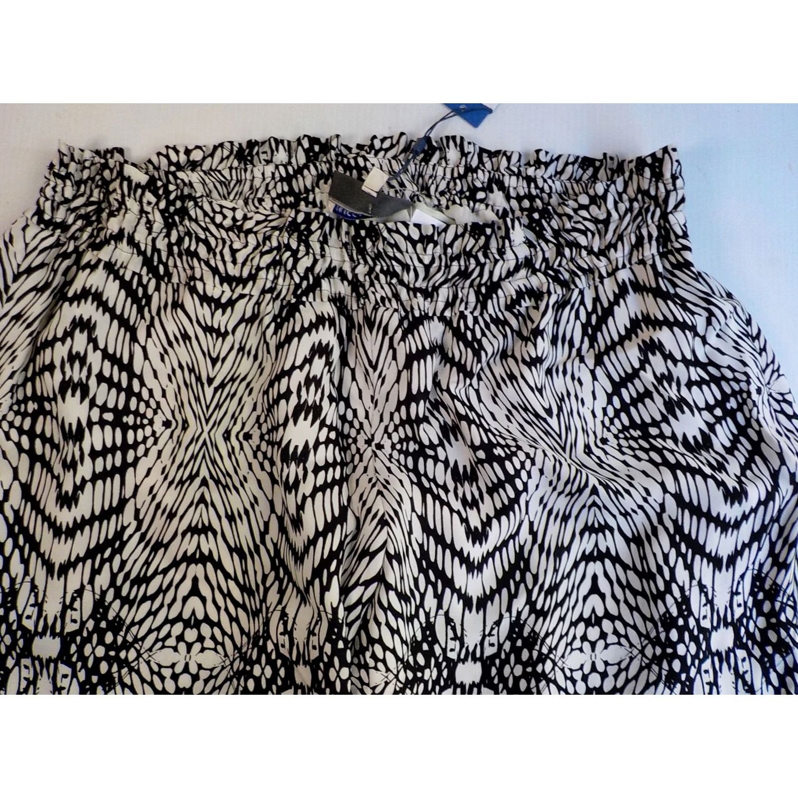 Rebecca Minkoff REBECCA MINKOFF A PEA IN THE POD Elastic Waist Zee Print Maternity Pants LG NWT Ivory Black Size 36" / US 14 / IT 50 - 4 Thumbnail