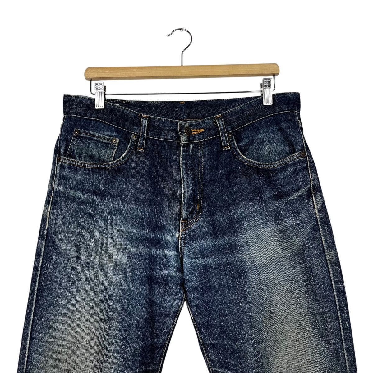 Edwin Vintage edwin 402 Distressed Denim Jeans Size 34" / US 12 / IT 48 - 2 Thumbnail