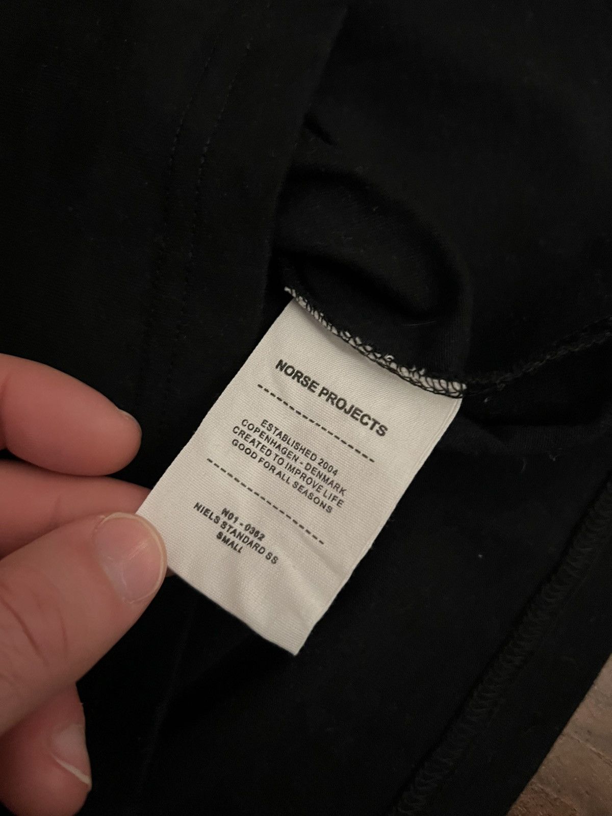 Norse Projects Norse Projects Black Blank Tee Size US S / EU 44-46 / 1 - 6 Thumbnail