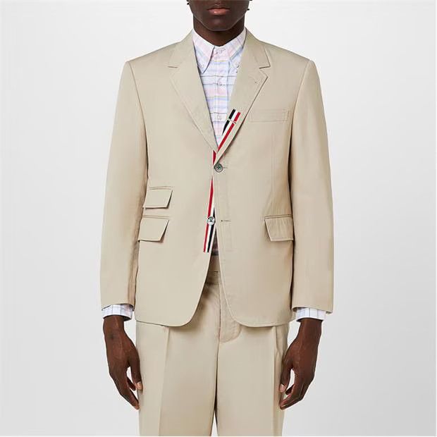 Thom Browne o1g2r1mq0724 Coats in Ivory Size US L / EU 52-54 / 3 - 3 Thumbnail