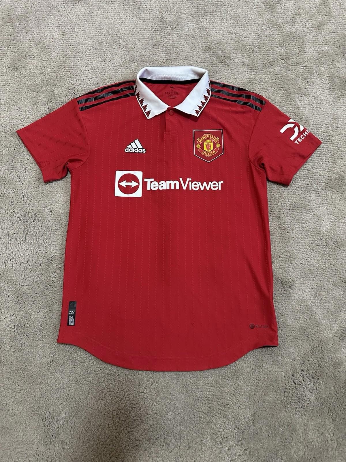 Adidas Manchester United 2022/23 Home Football Shirt Soccer Jersey Size US M / EU 48-50 / 2 - 1 Thumbnail