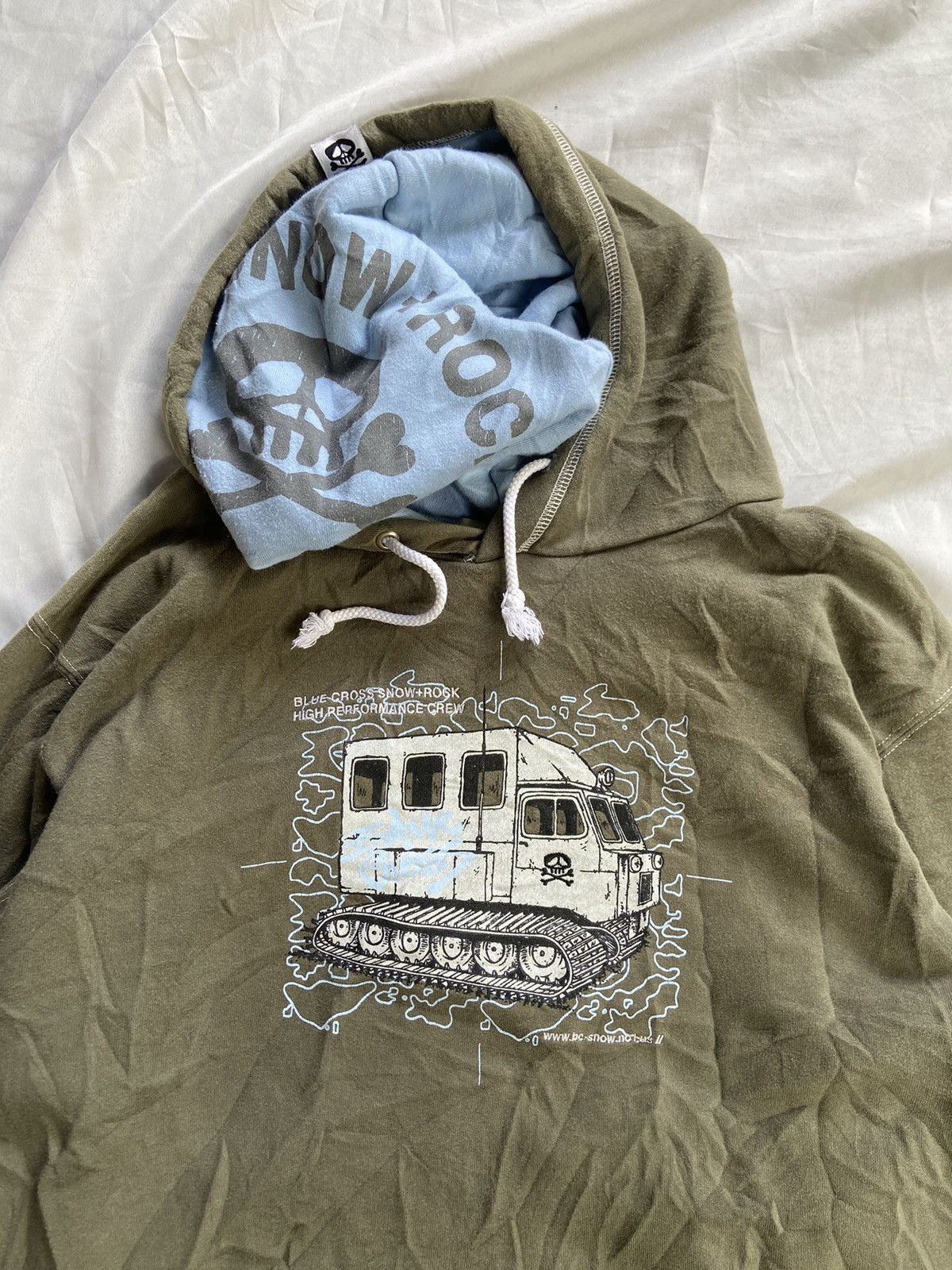 Japanese Brand BLUE CROSS SNOW+ROCK HIGH PERFORMANCE CREW HOODIE Size US M / EU 48-50 / 2 - 4 Thumbnail