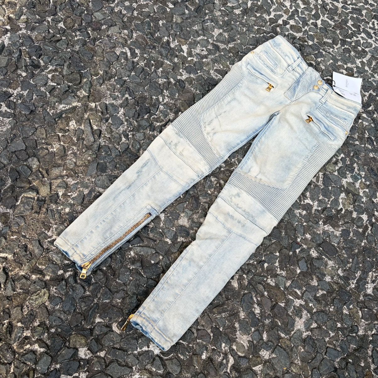Balmain Balmain Biker Jeans Ankle Zip Size 27" / US 4 / IT 40 - 3 Thumbnail