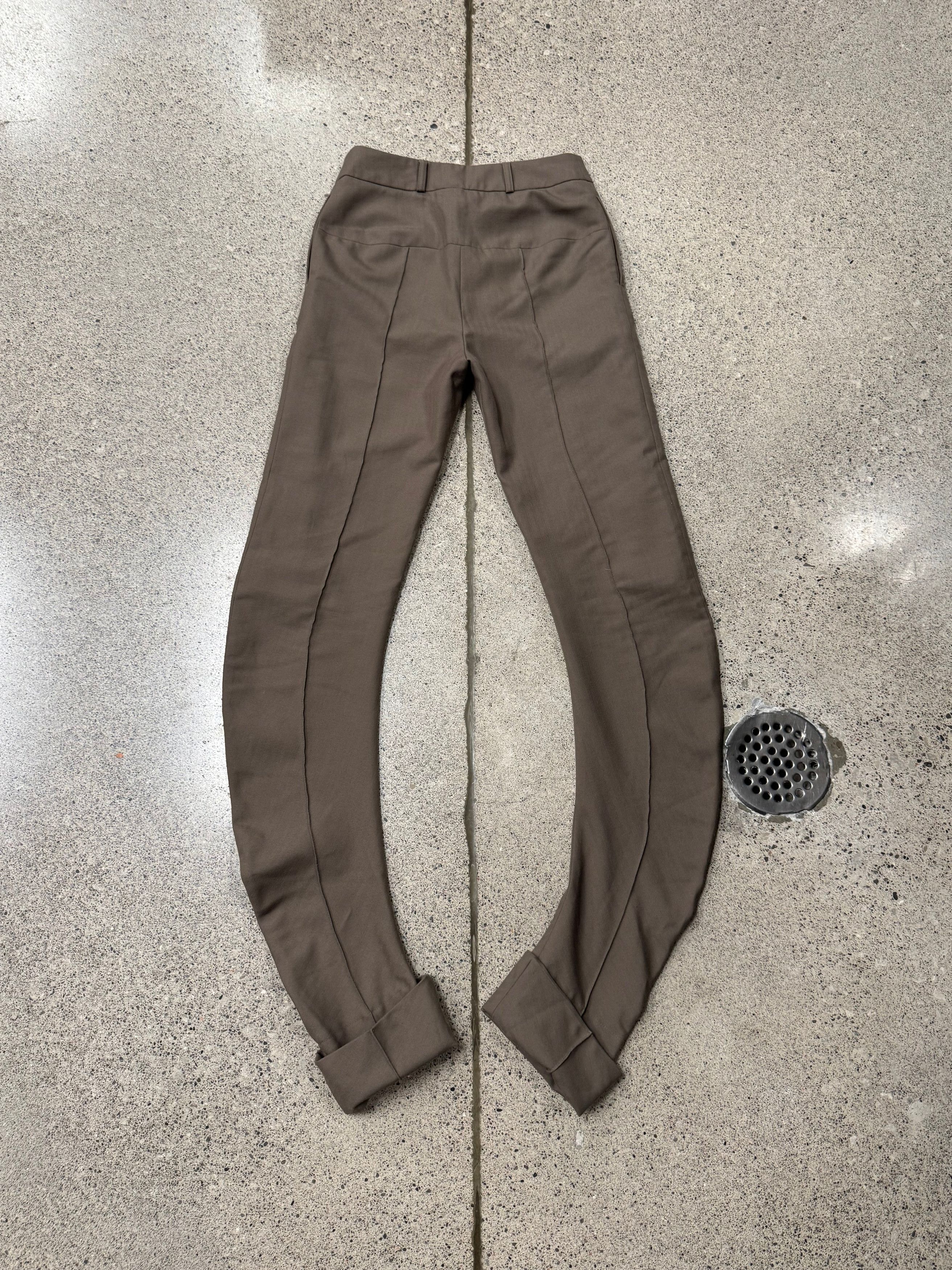 Haider Ackermann Haider Ackermann Pleated Brown ‘J-Cut’ Trousers Size US 27 - 4 Thumbnail