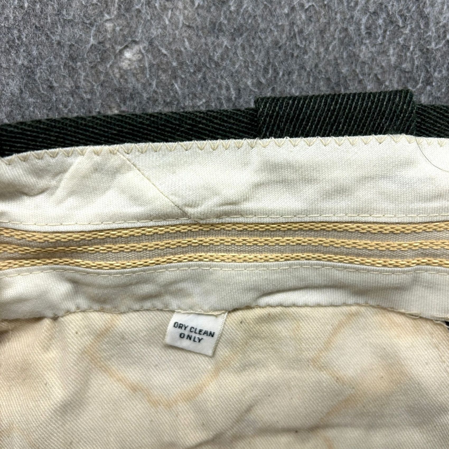 Vintage VINTAGE Whipcord Pants Mens 34x30 Green Chino Relaxed Straight Wool 70s 80s 90s USA Mens Pants Size US 34 / EU 50 - 3 Thumbnail
