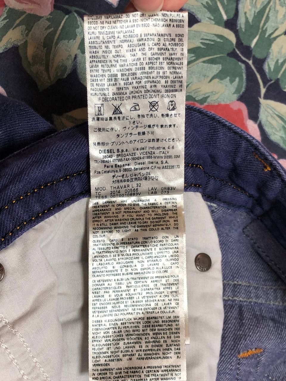 Diesel Diesel Thavar Denim Jeans Size US 33 - 4 Thumbnail