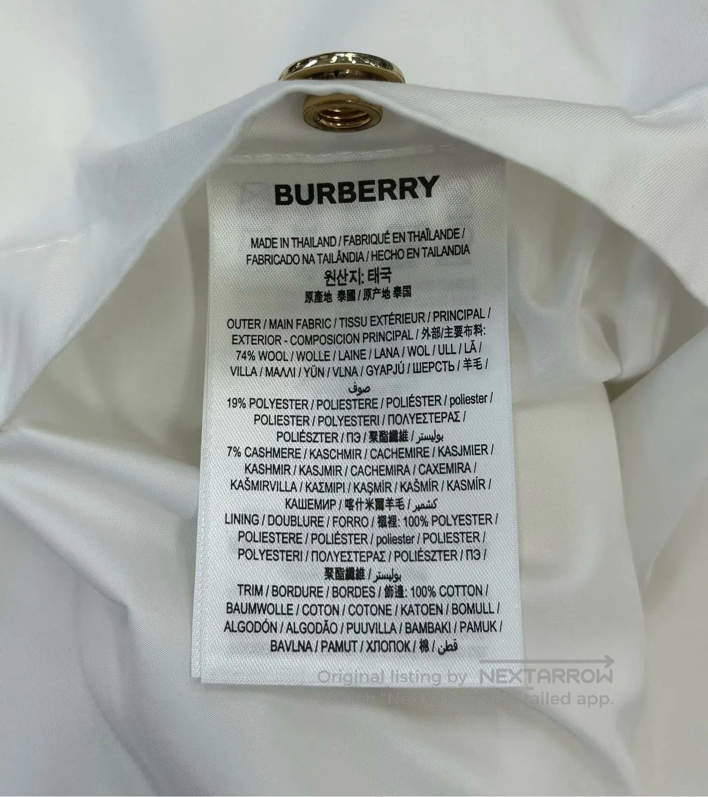 Burberry Burberry Beige Logo Teddy Fur Jacket| Size XS / US 0-2 / IT 36-38 - 4 Thumbnail
