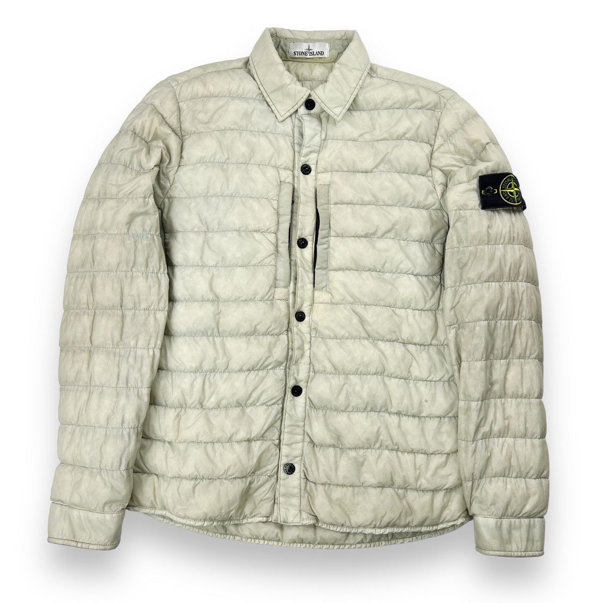Stone Island Stone Island Beige Padded Overshirt Jacket Size US S / EU 44-46 / 1 - 2 Thumbnail