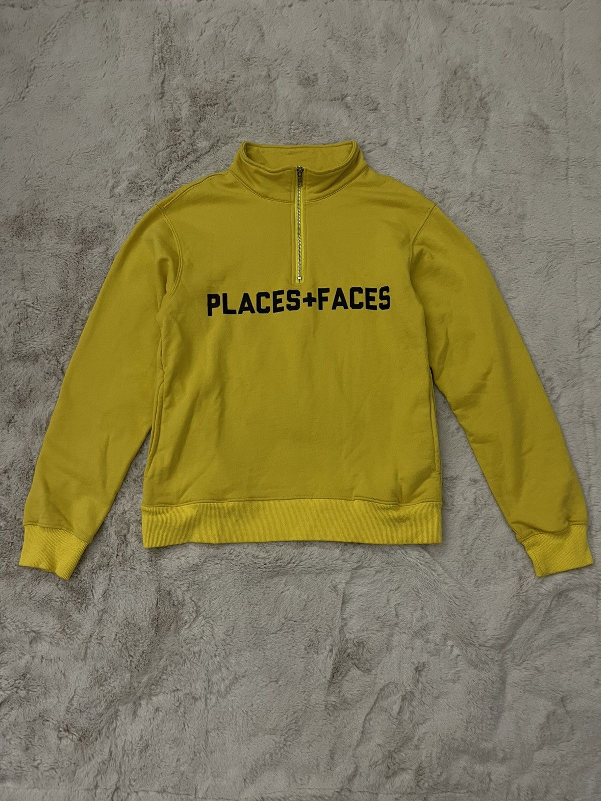 Places + Faces Places+Faces Yellow Quarter Zip Size US S / EU 44-46 / 1 - 2 Thumbnail