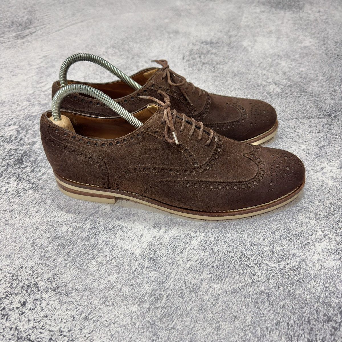 Benson Benson’s Brown Suede Oxfords Brogues US11 UK10 EU44 29cm Size US 11 / EU 44 - 4 Thumbnail