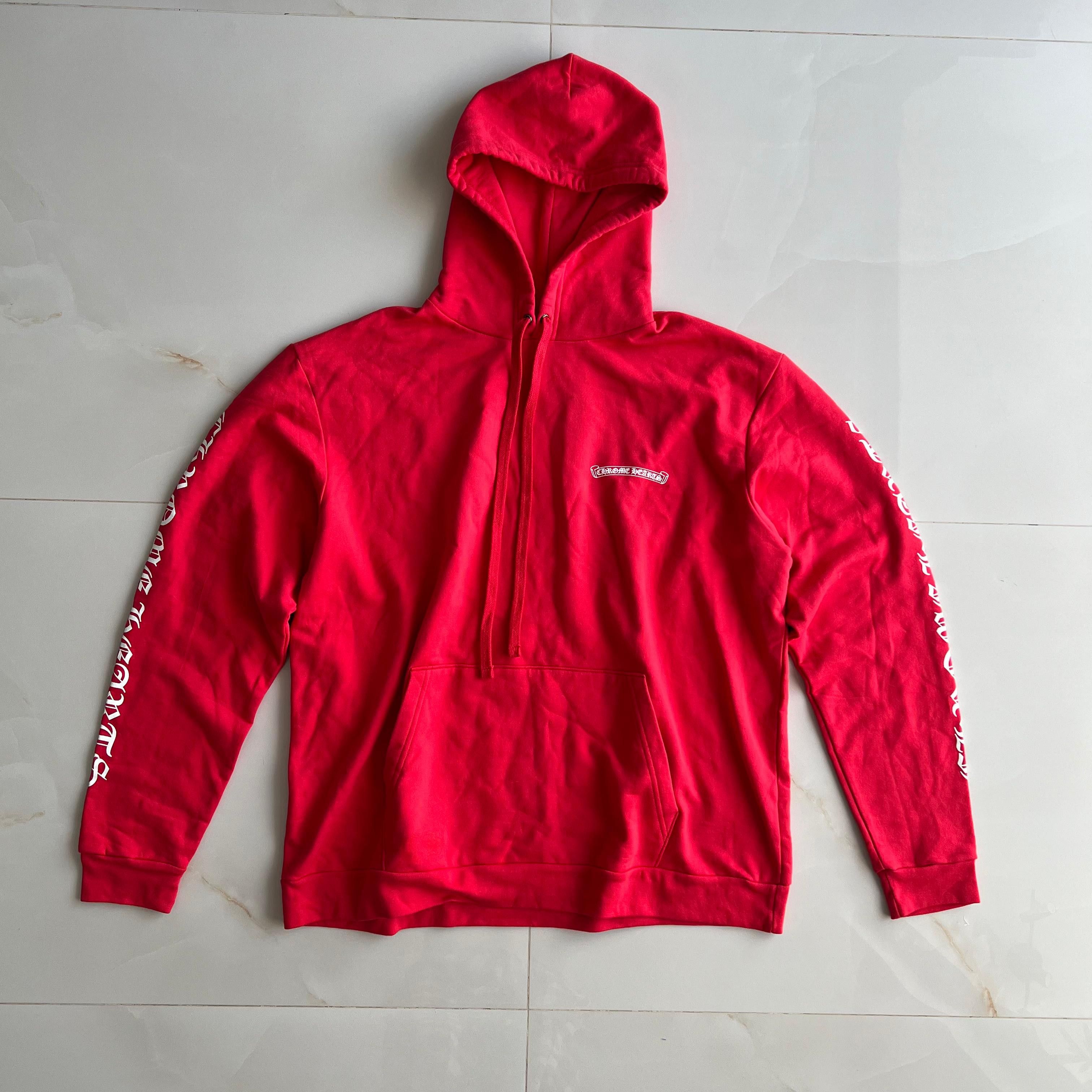 Chrome Hearts Chrome Hearts Scroll Hoodie Red Size US XL / EU 56 / 4 - 2 Thumbnail