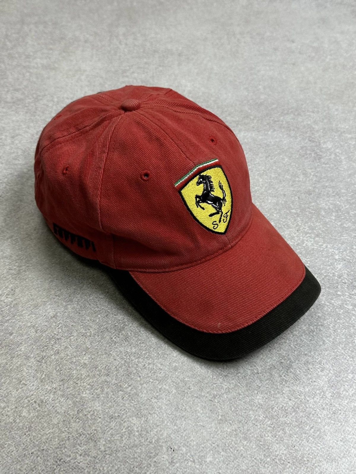 Ferrari Vintage 90s Ferarri Licensed Schumacher Racing Cap Y2K F-1 Size ONE SIZE - 2 Thumbnail