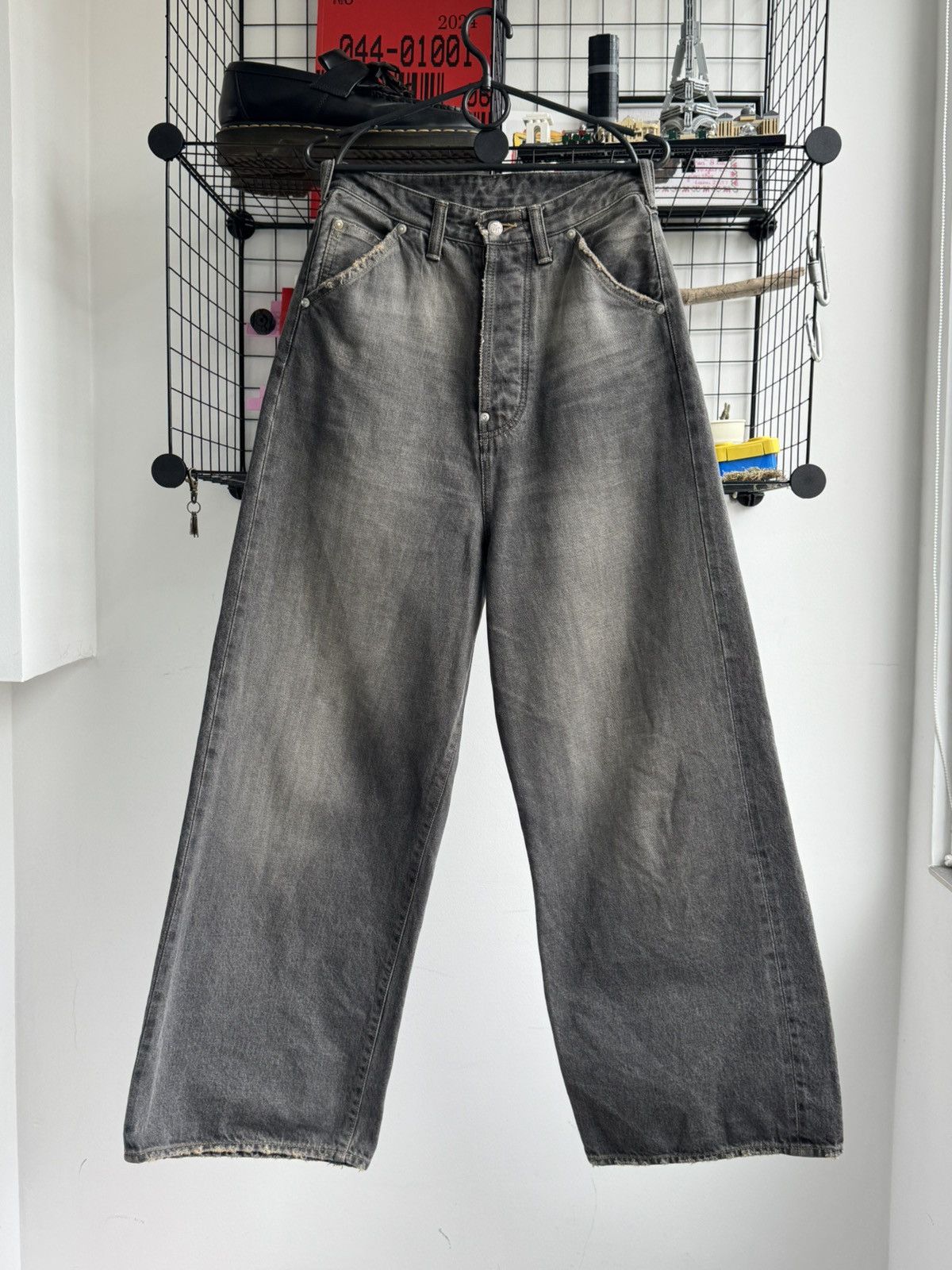 Japanese Brand Daisuke Tanabe Coffee Black Denim Trousers Destroyed Size 27" / US 4 / IT 40 - 3 Thumbnail