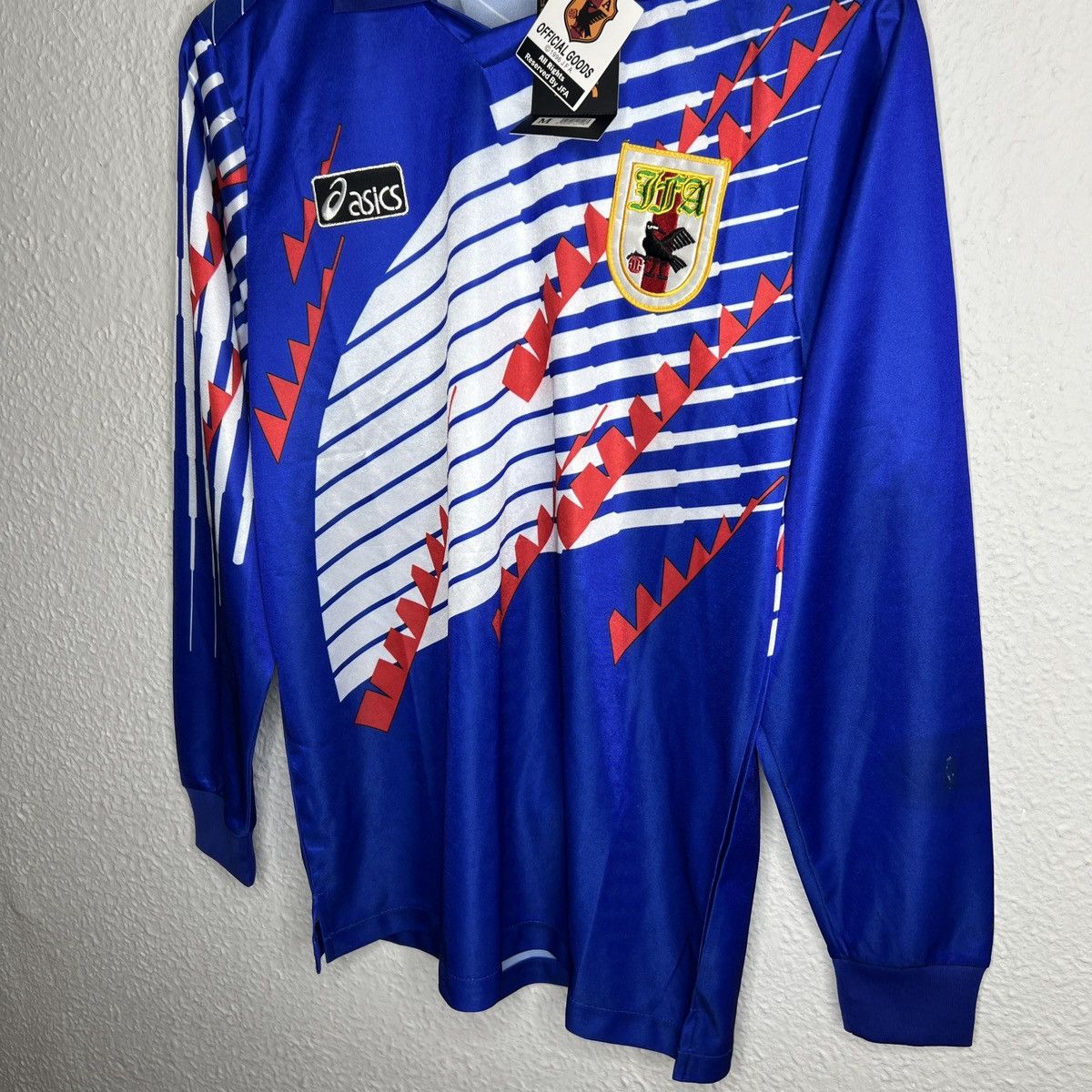Asics Vintage Asics 1996 Japan Jersey Longsleeve Shirt Navy Print Size US M / EU 48-50 / 2 - 3 Thumbnail