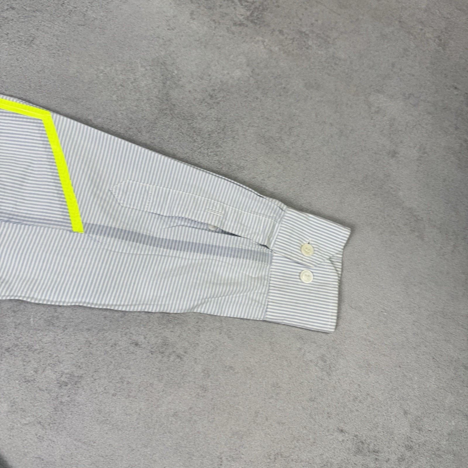 OAMC OAMC LS FRAME SHIRT Lo Blue/White Stripe/Flo Yellow Rigid Size US L / EU 52-54 / 3 - 18 Thumbnail