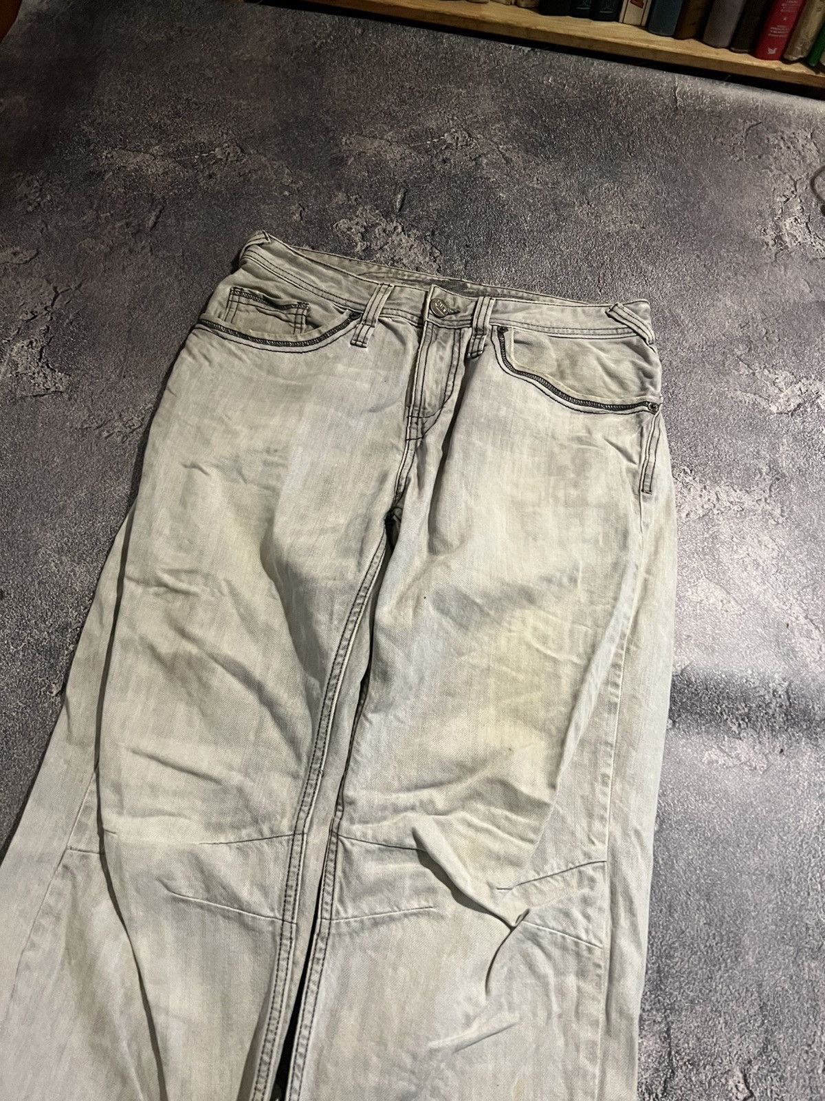 Japanese Brand Glamour Y2K White Baggy / Archive Japanese Streetwear / Y2K Size US 34 / EU 50 - 7 Thumbnail