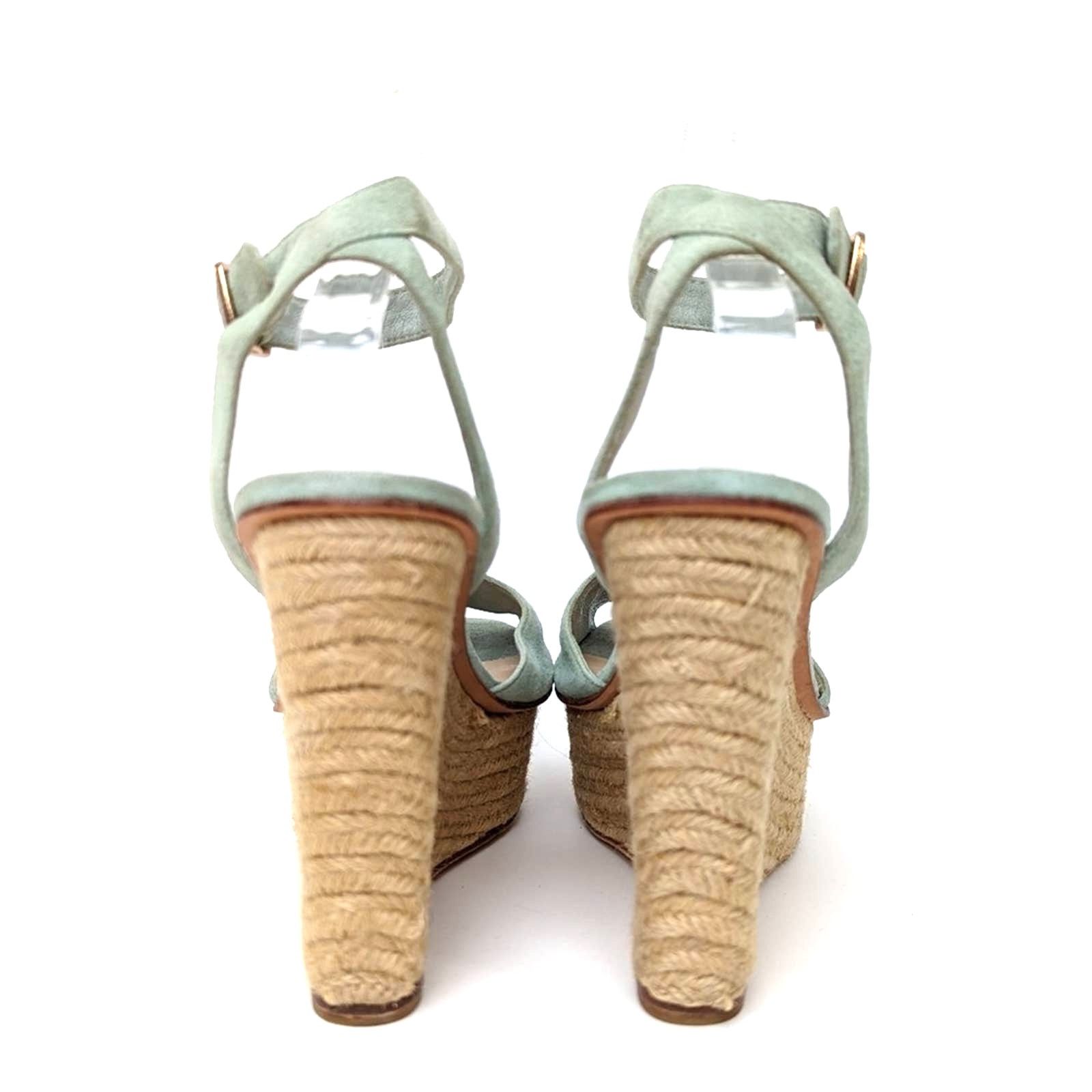 Dolce Vita Dolce Vita Suede Leather Platform Espadrille Wedge Sandals Size US 9 / IT 39 - 9 Thumbnail