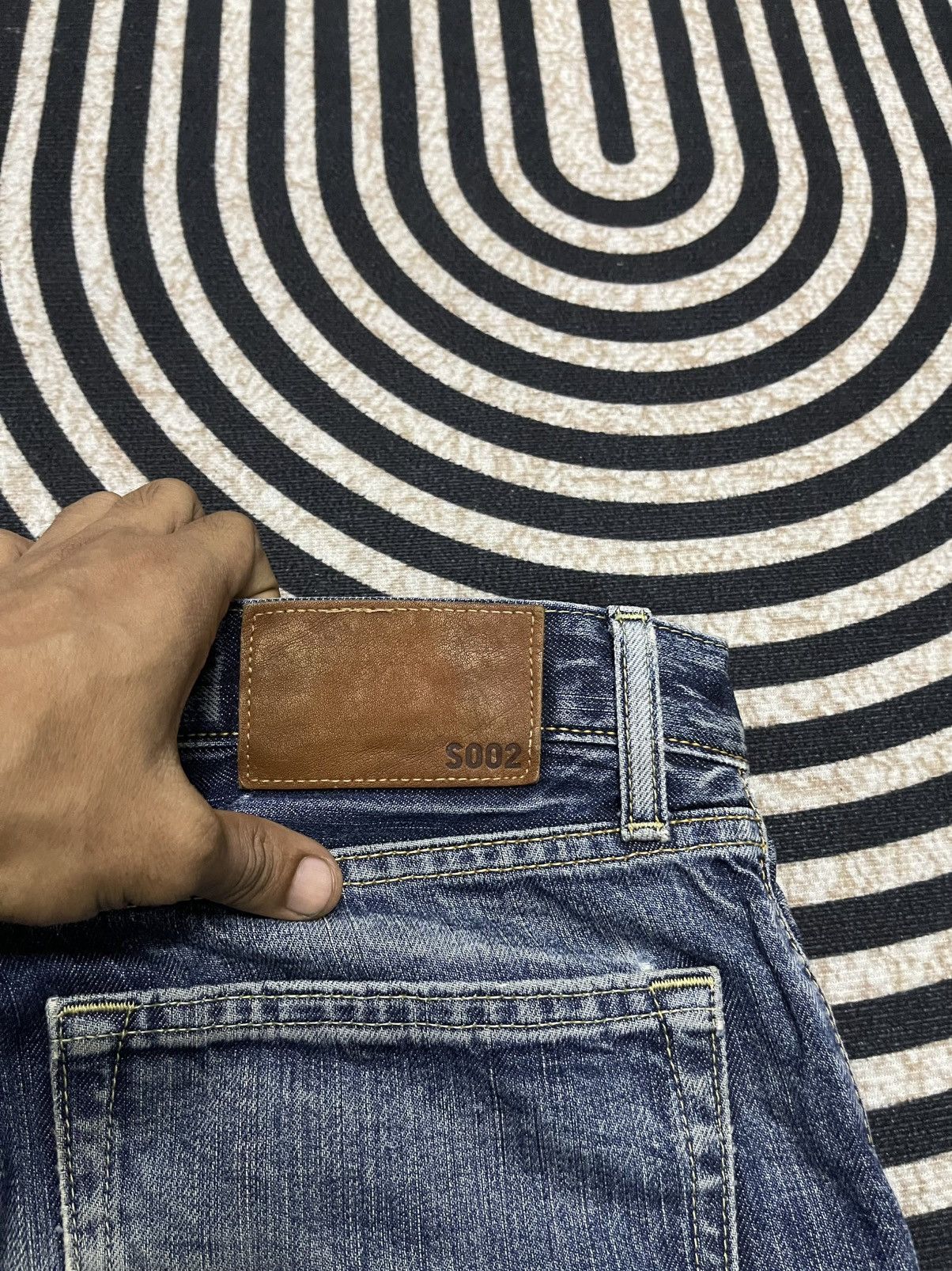 Uniqlo 2000s UNIQLO S002 WASHABLE DENIM JEANS RARE DESIGN Size US 32 / EU 48 - 16 Thumbnail