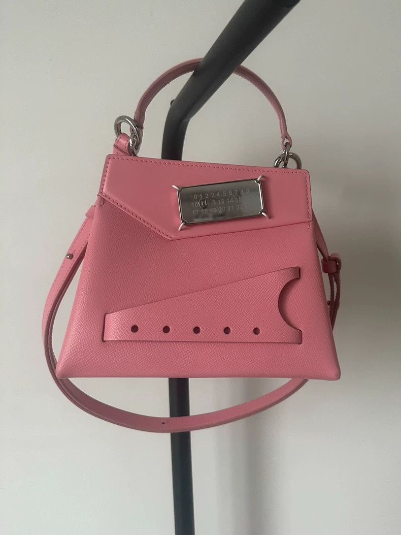 maison margiela pink color-blocked origami bag-dmc