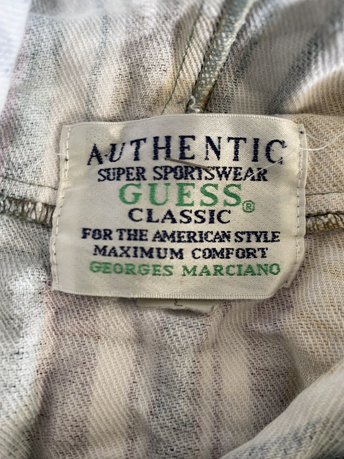 Georges Marciano × Guess × Vintage VINTAGE GUESS ACTIVE USA STRIPE BUTTON UP HOODIES Size US L / EU 52-54 / 3 - 6 Thumbnail