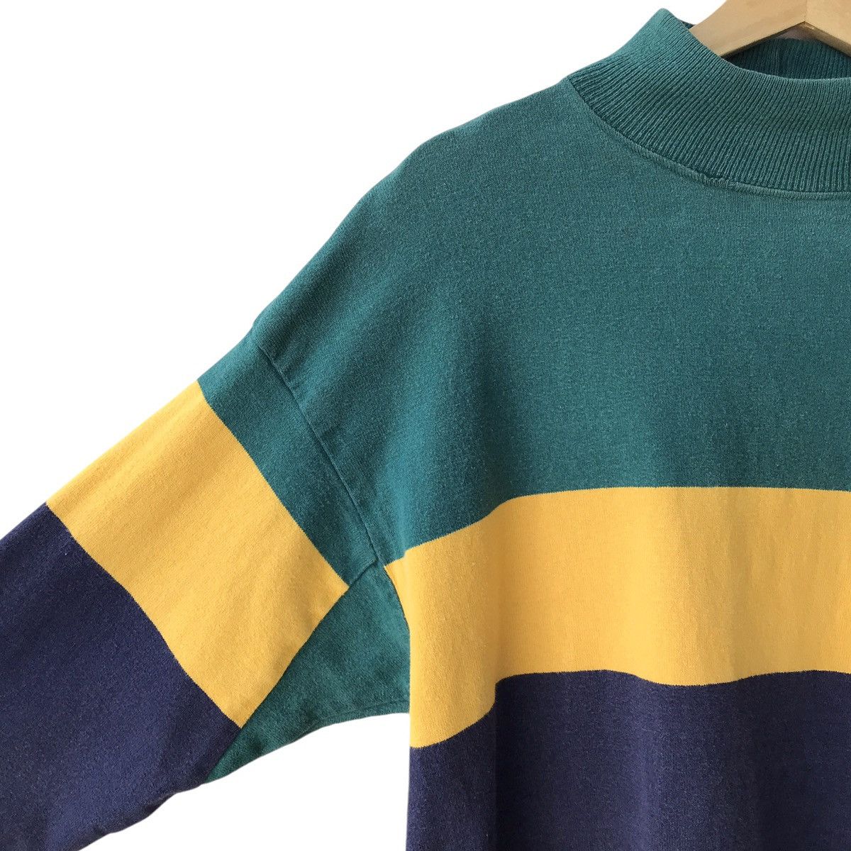 L.L. Bean × Vintage L.L Bean USA Vintage 1990s Turtle Neck Outdoor Sweatshirt Size US L / EU 52-54 / 3 - 5 Thumbnail